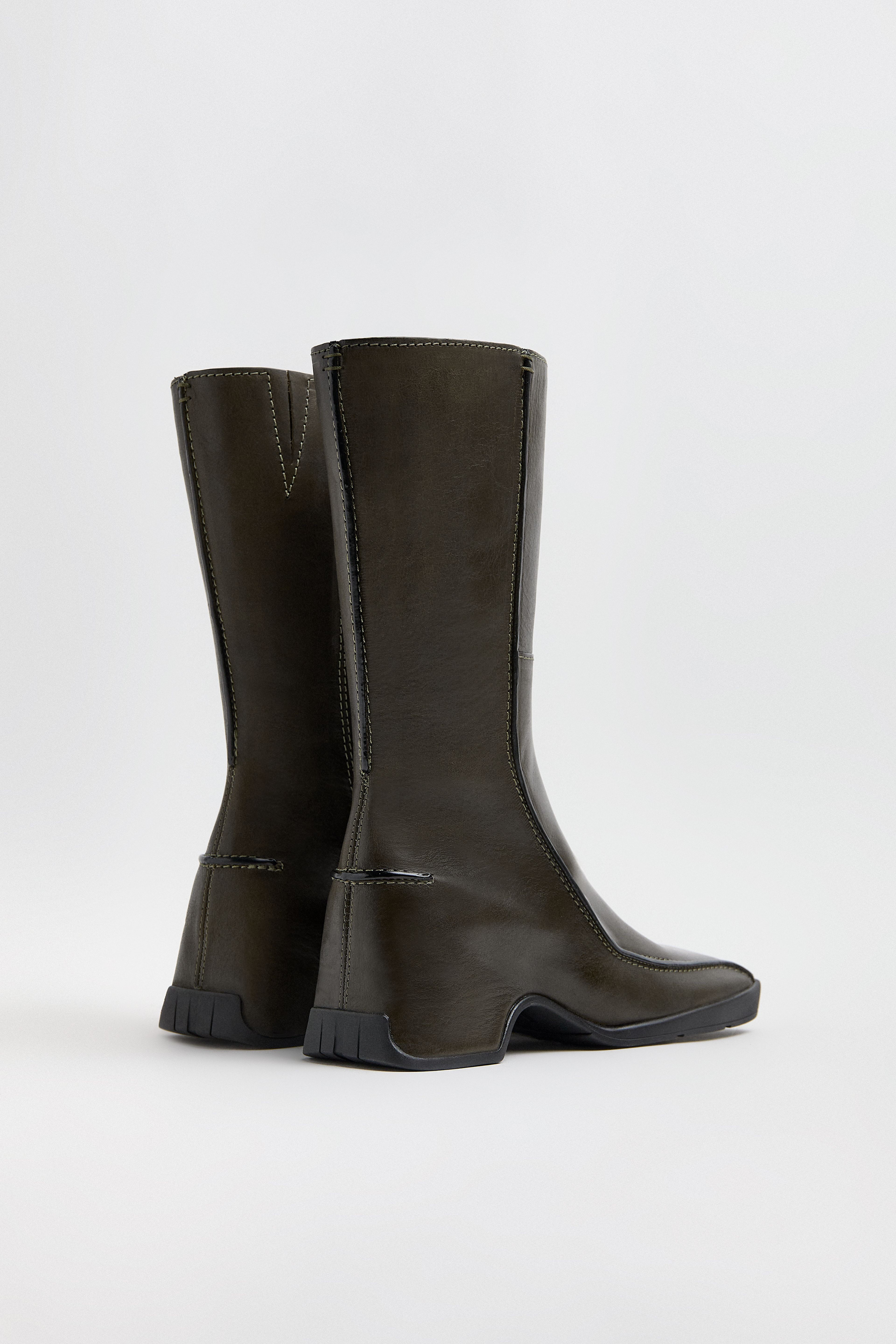 Lorena Boots - Khaki Leather | Miista | Designed & Handmade in Europe
