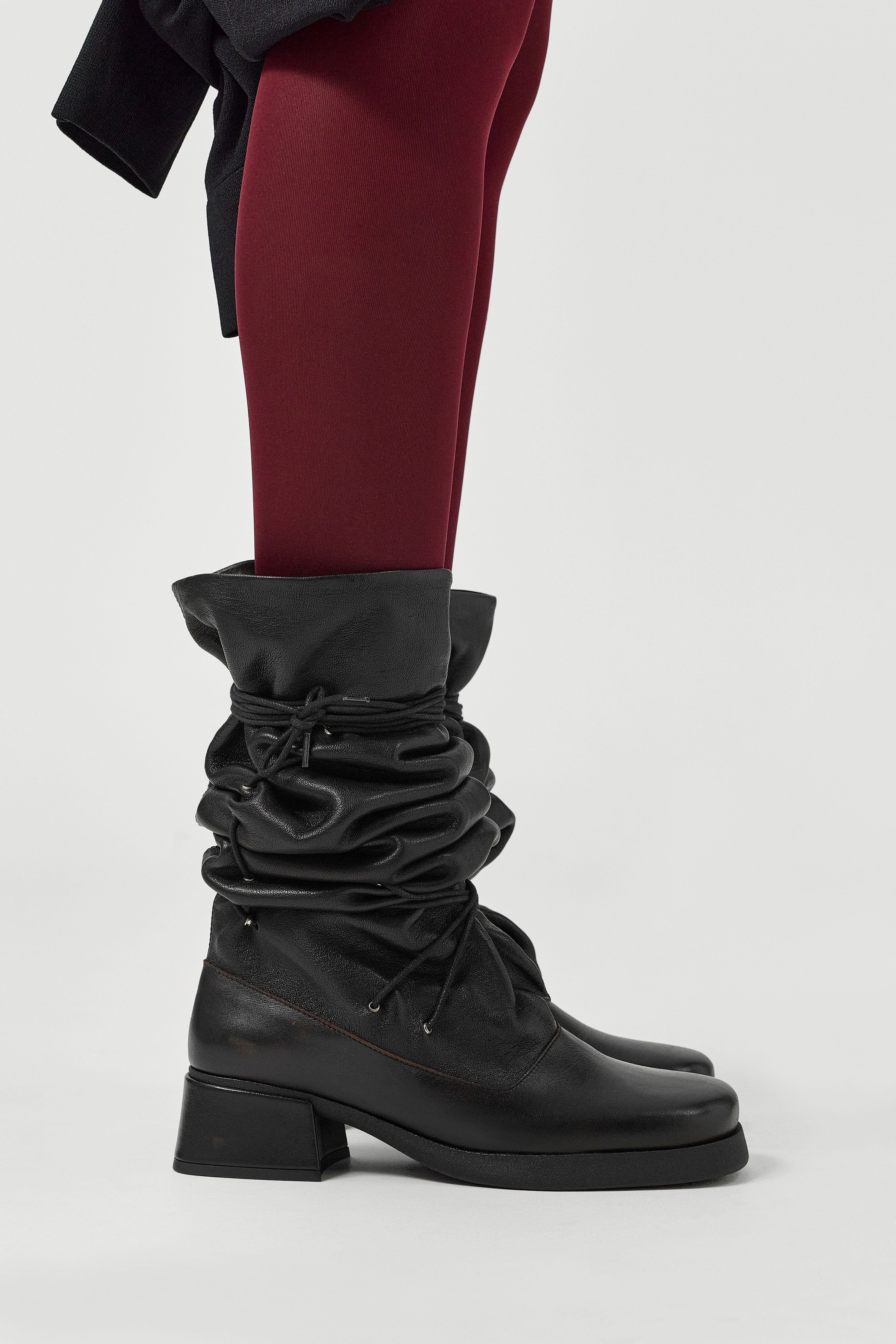 Alida Boots - Black Leather| Miista | Designed & Handmade in Europe