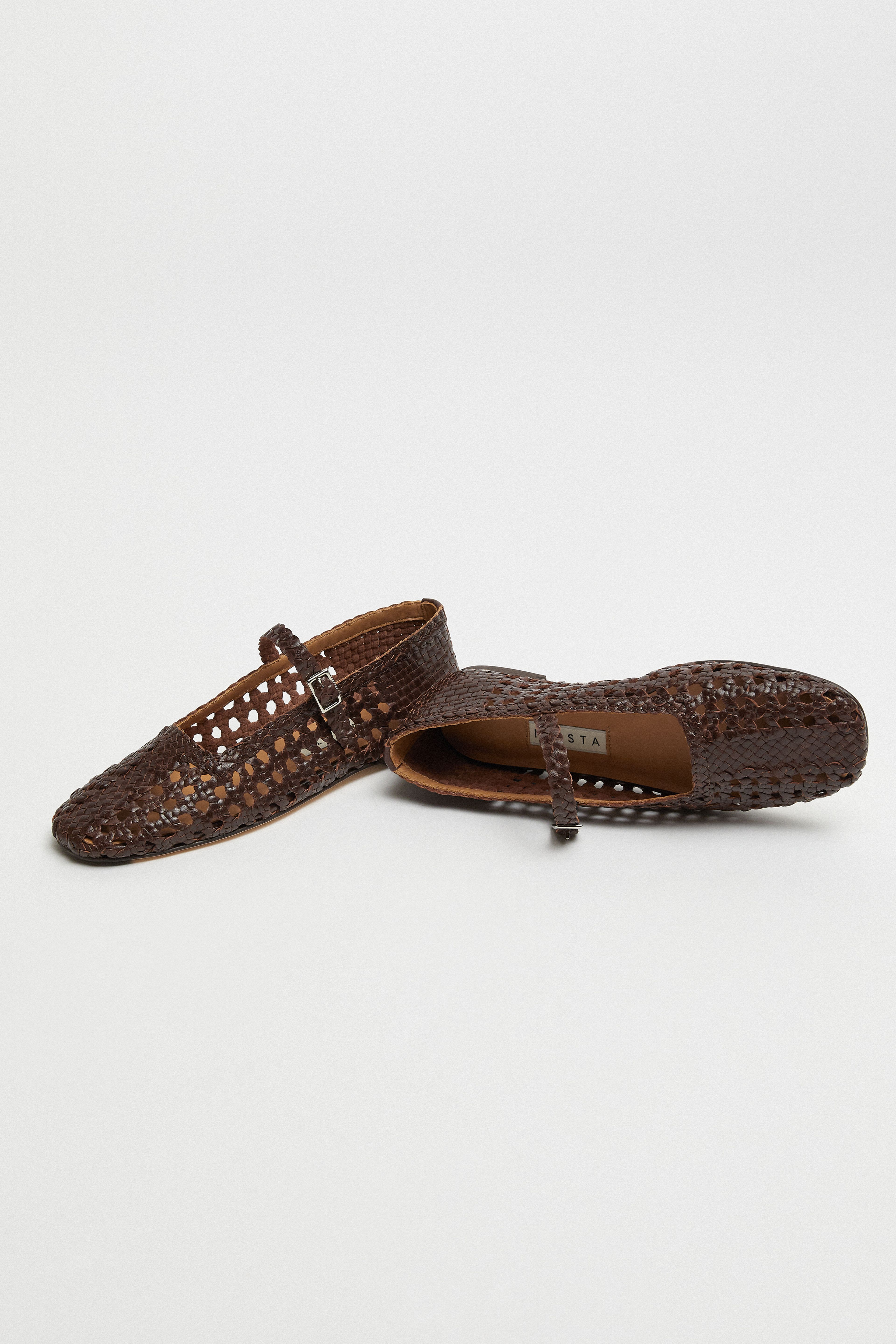 Yeida Chocolate Brown Ballerinas | Designed & Handmade in Europe