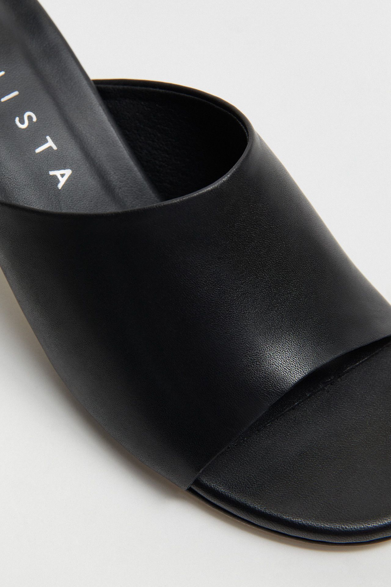 Talita Black Mule Sandals | Miista