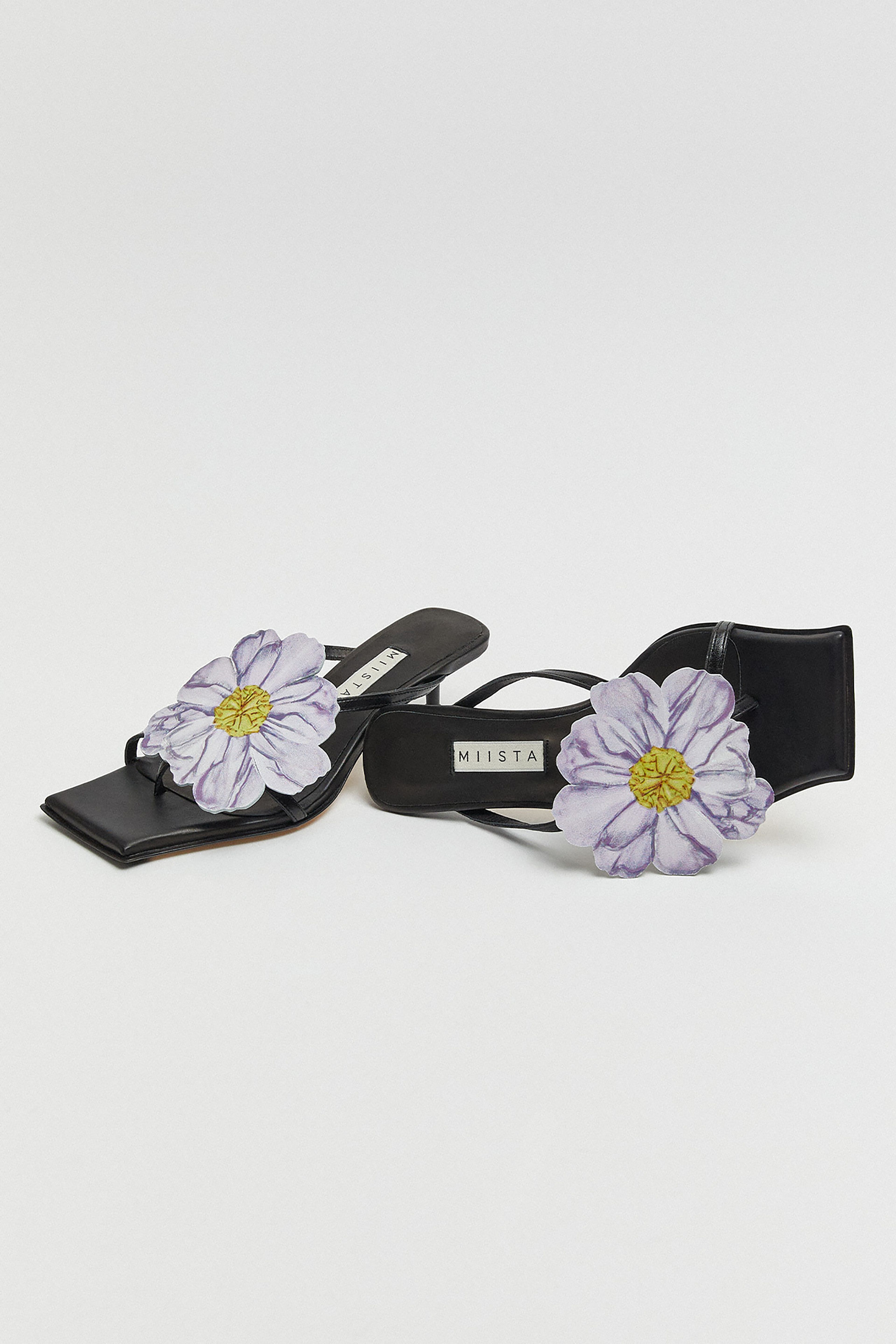 Lourdes Black Sandals | Designed & Handmade in Europe