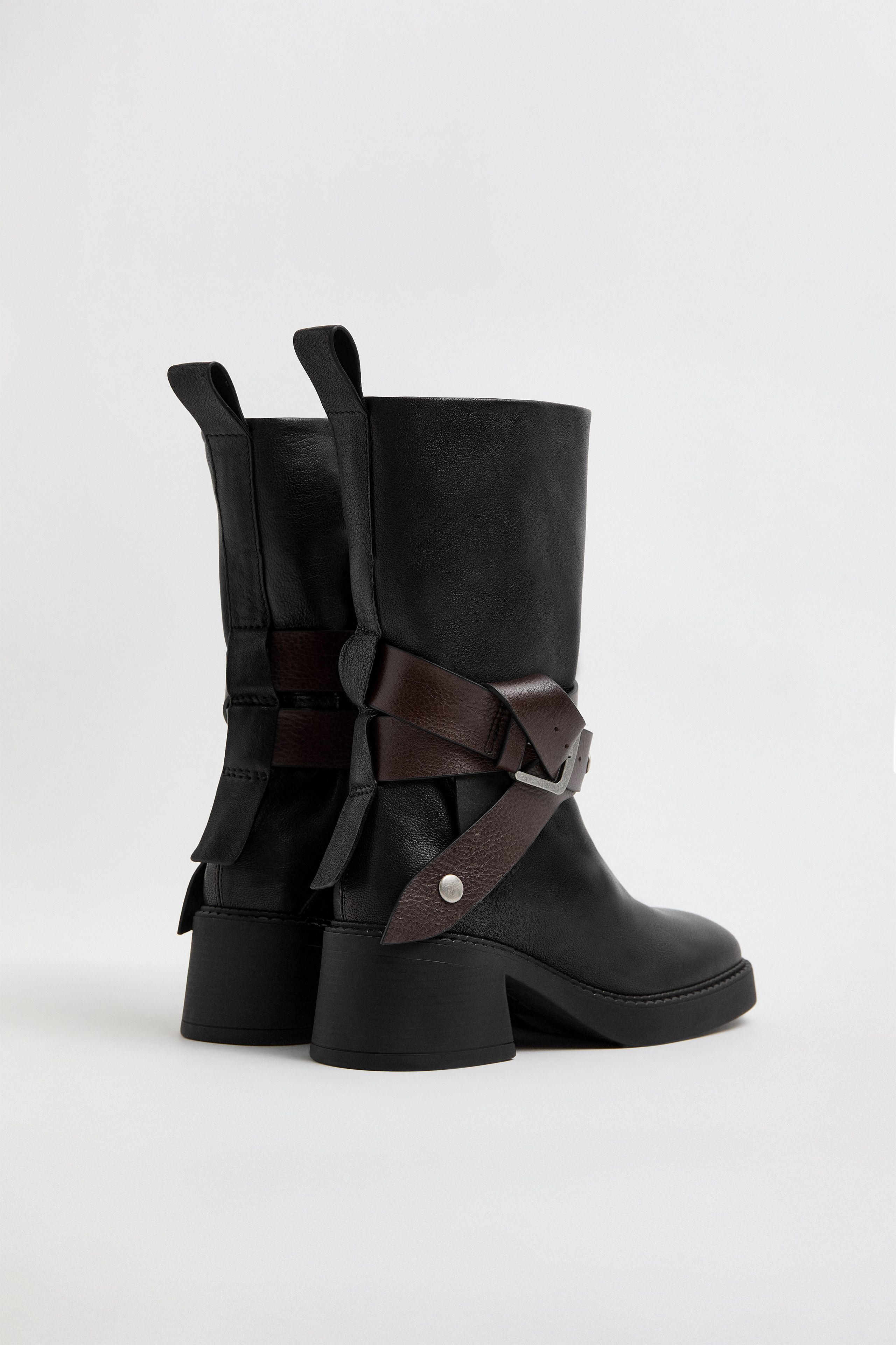 Janina Boots - Black Leather | Miista | Designed & Handmade in Europe