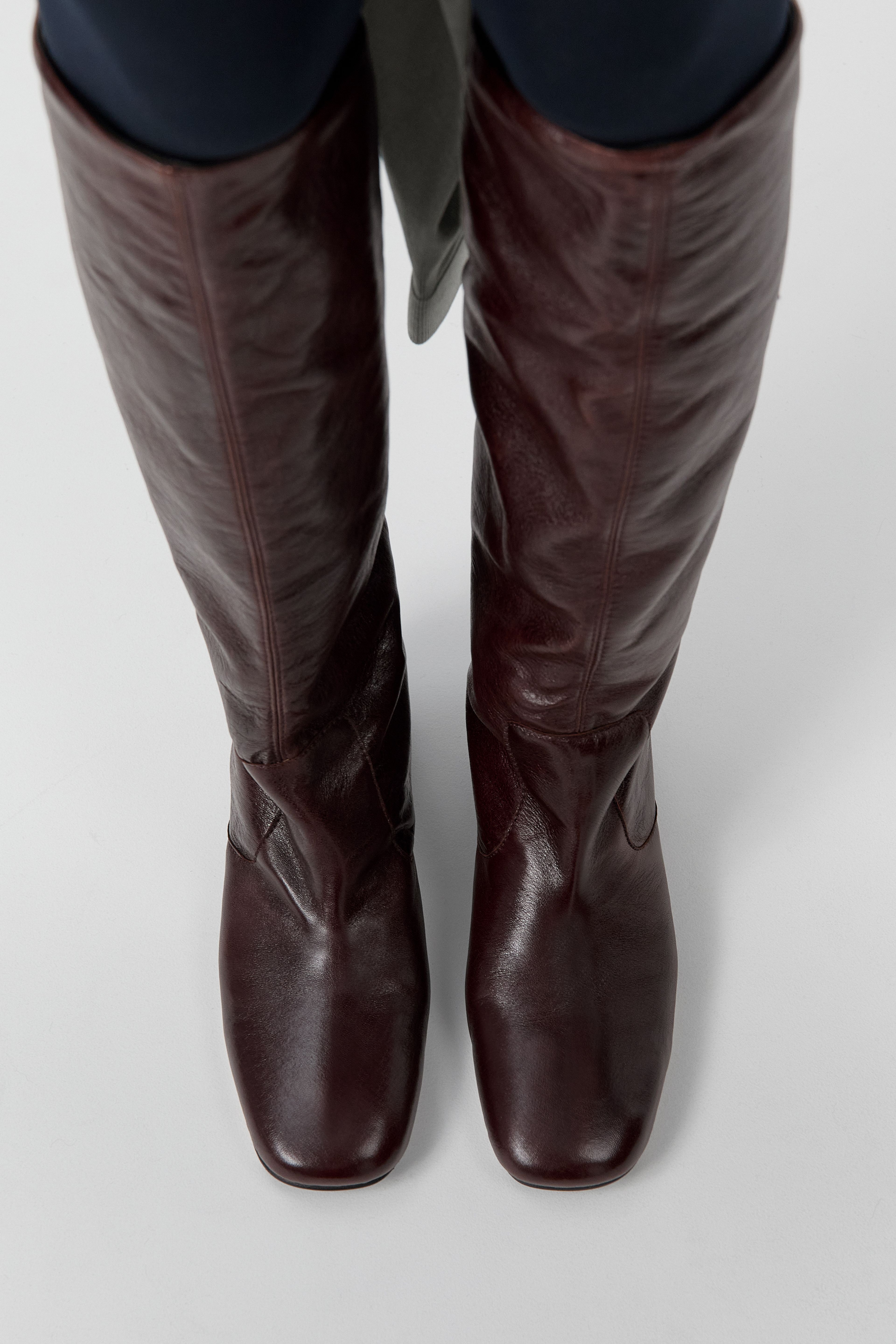 Karola Boots - Dark Brown Crinkle Leather | Miista | Designed & Handmade in Europe
