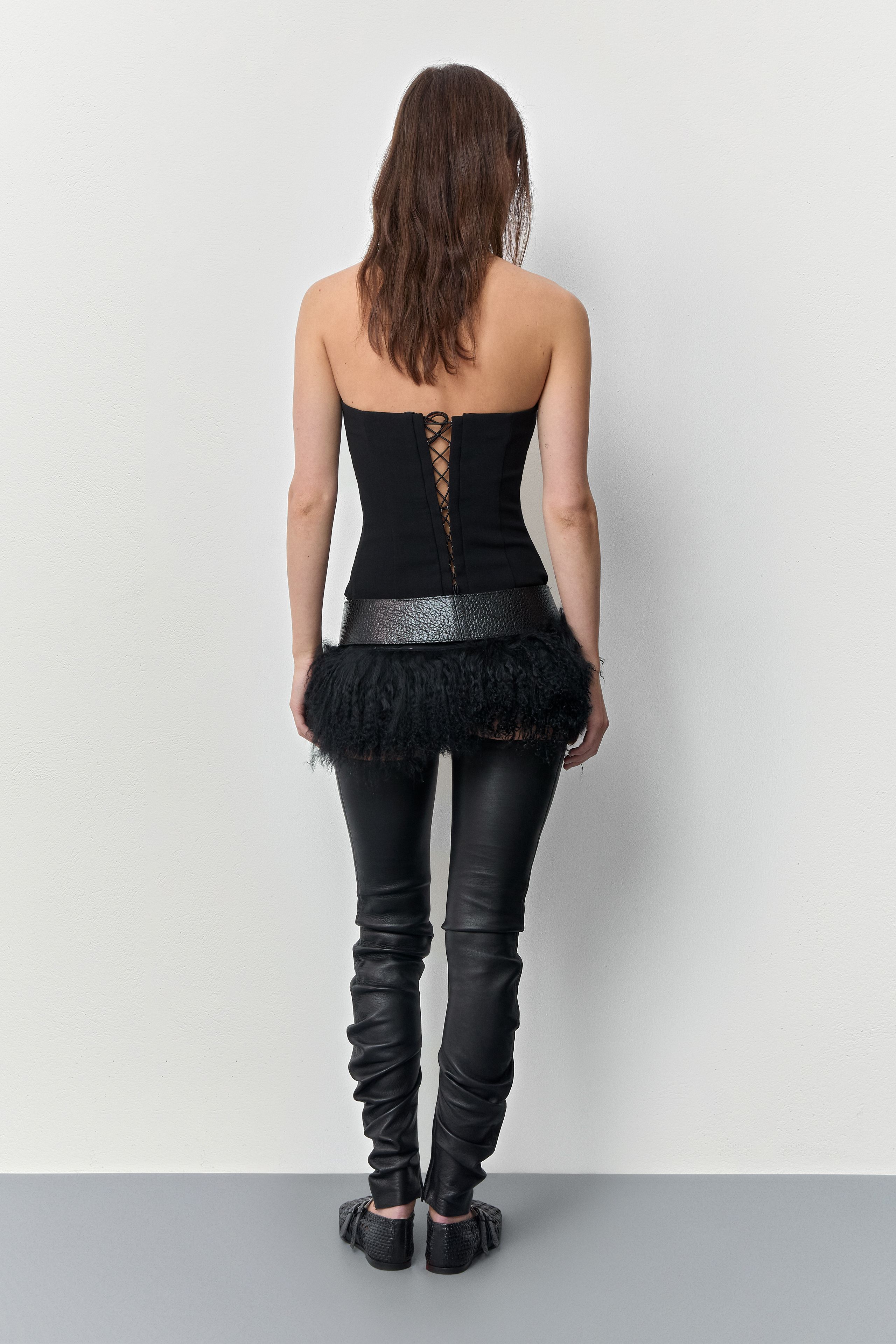 Erika Belt - Black Grainy Leather | Miista