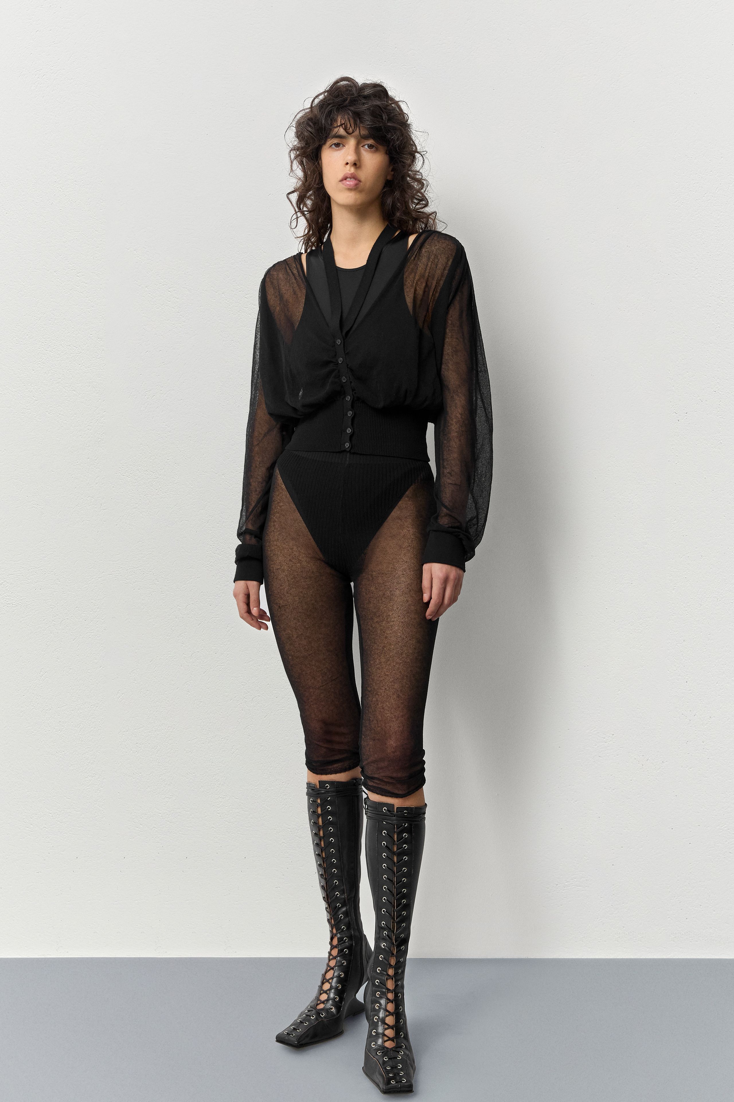 【新品】 Compact Sheer Knitcardigan compact sheer knit cardigan | TOPS | LAULEN（ローレン）