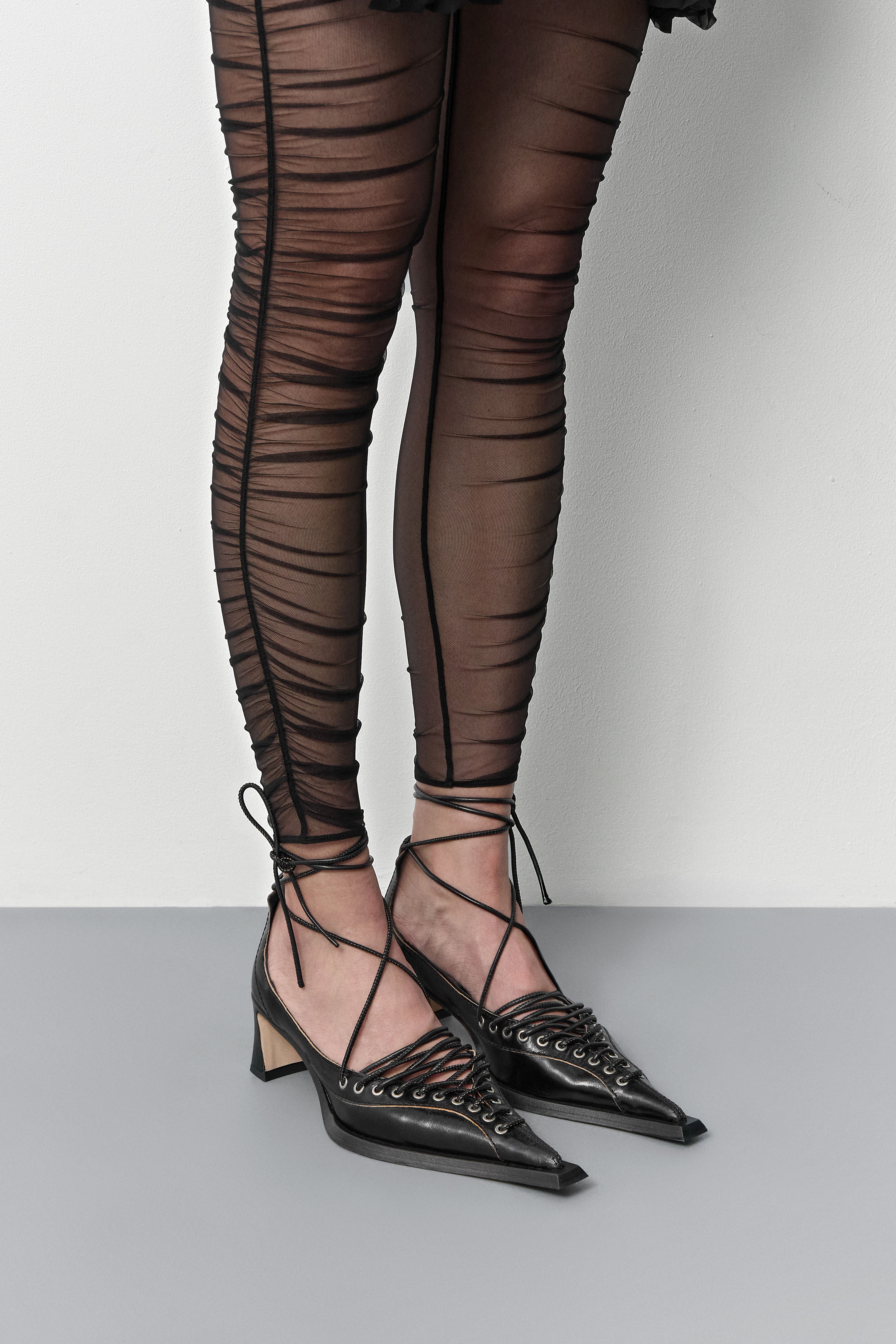 Elika Lace Black Courts | Miista | Designed & Handmade in Europe