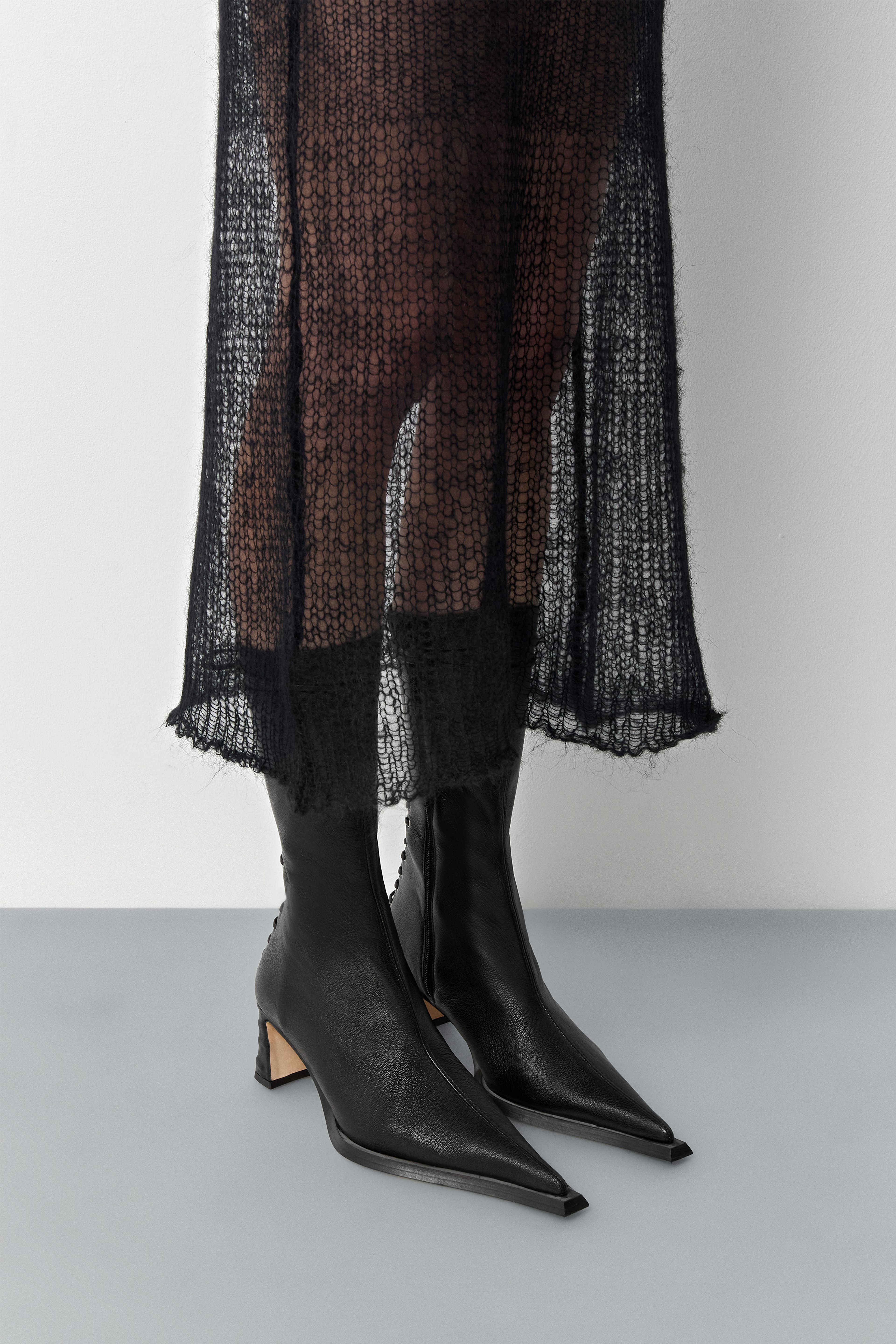 Shelley Black Back Lace Boots | Miista | Designed & Handmade in Europe