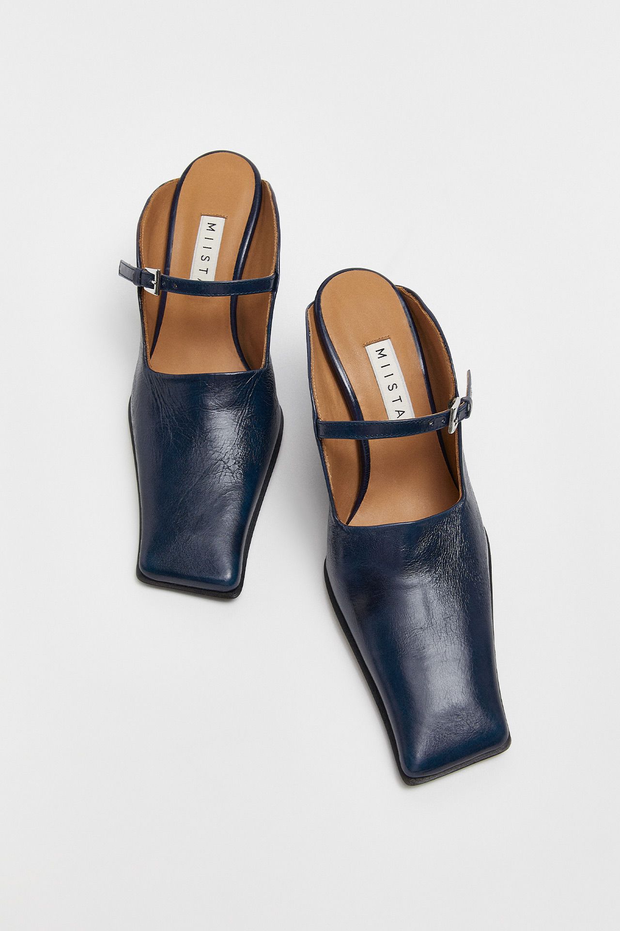 Aldith Navy Mules | Miista
