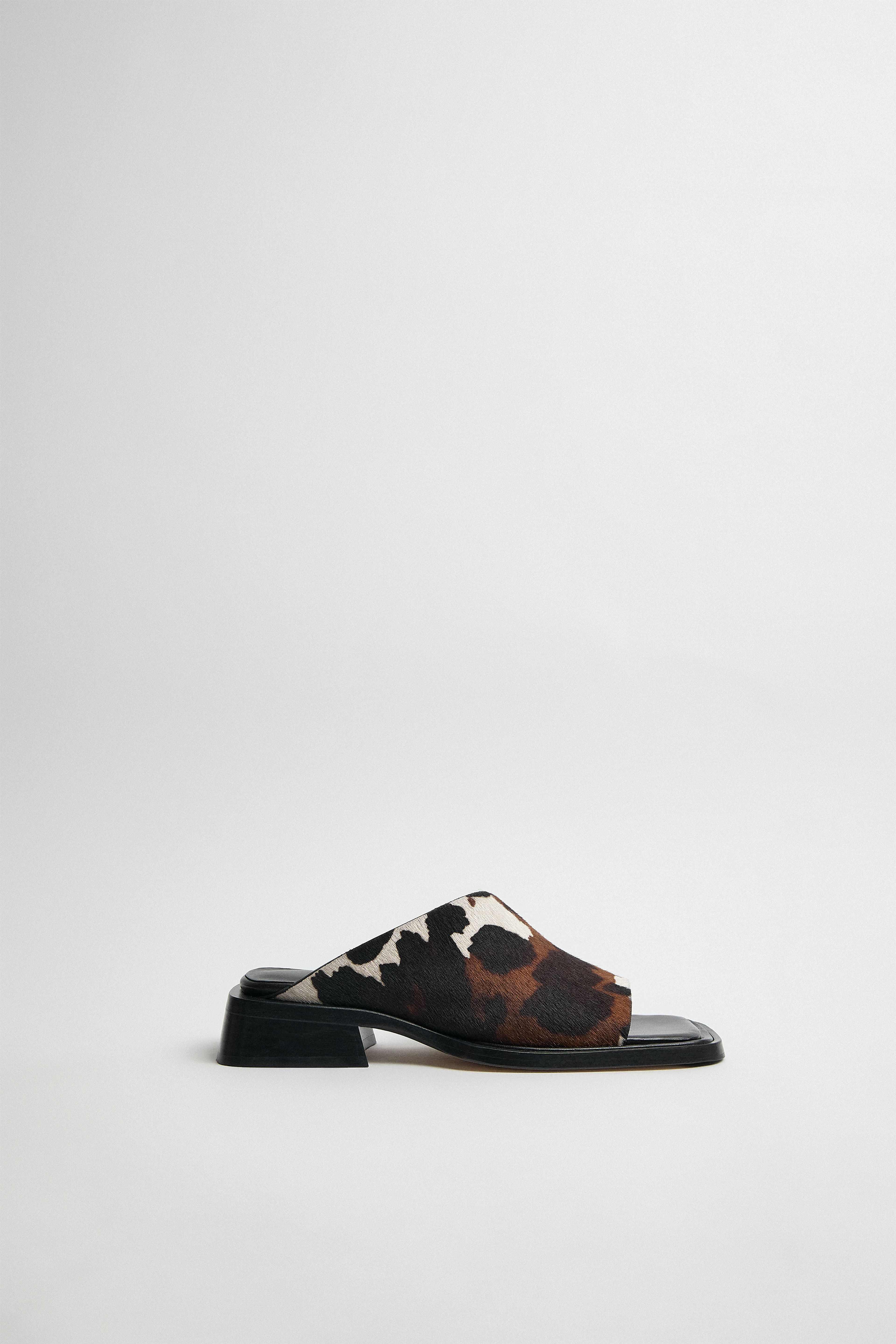 Alendra Cow Asymmetric Sandals | Miista | Designed & Handmade in Europe