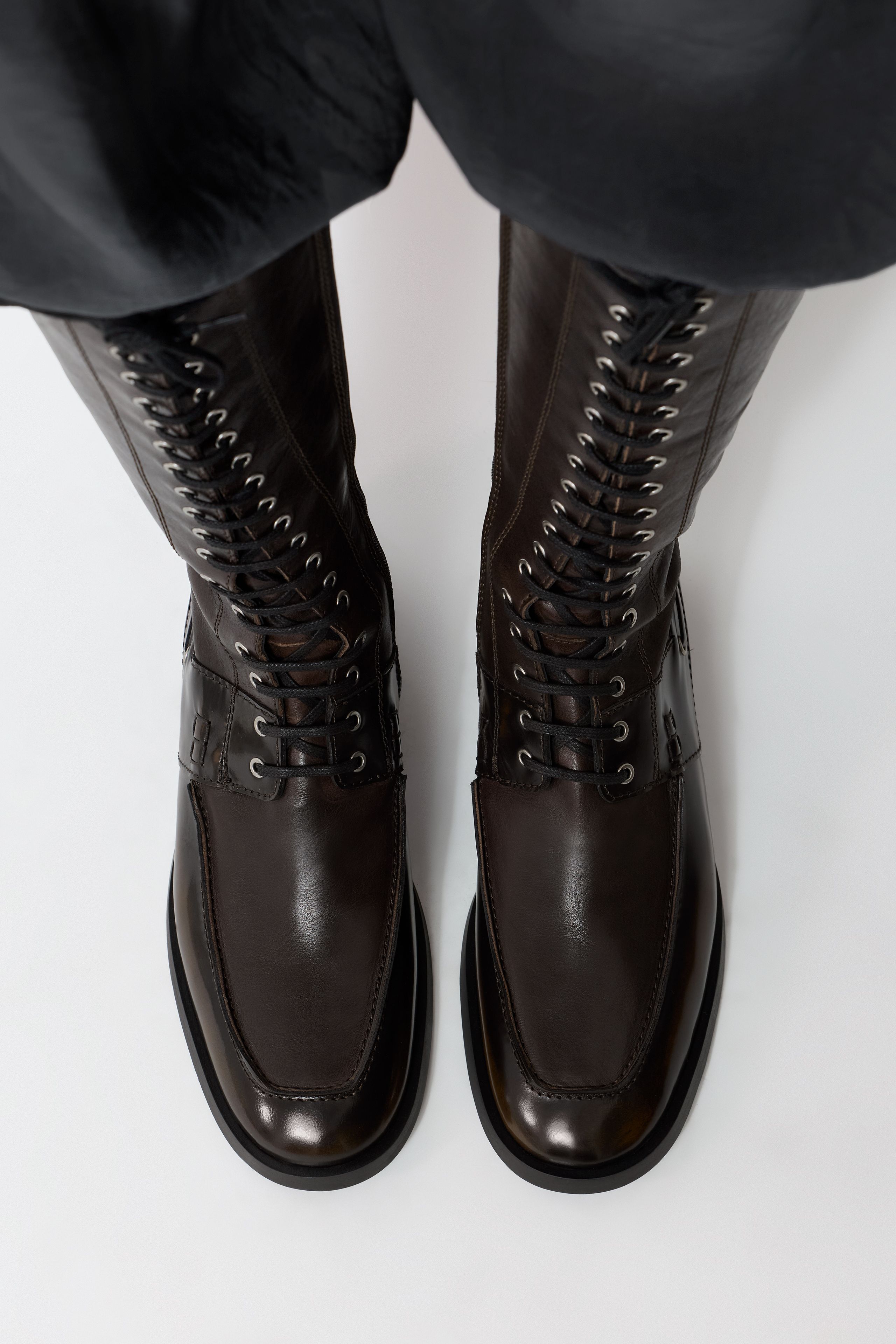 Liesbeth Boots - Brown Brush Off Leather | Miista | Designed & Handmade in Europe