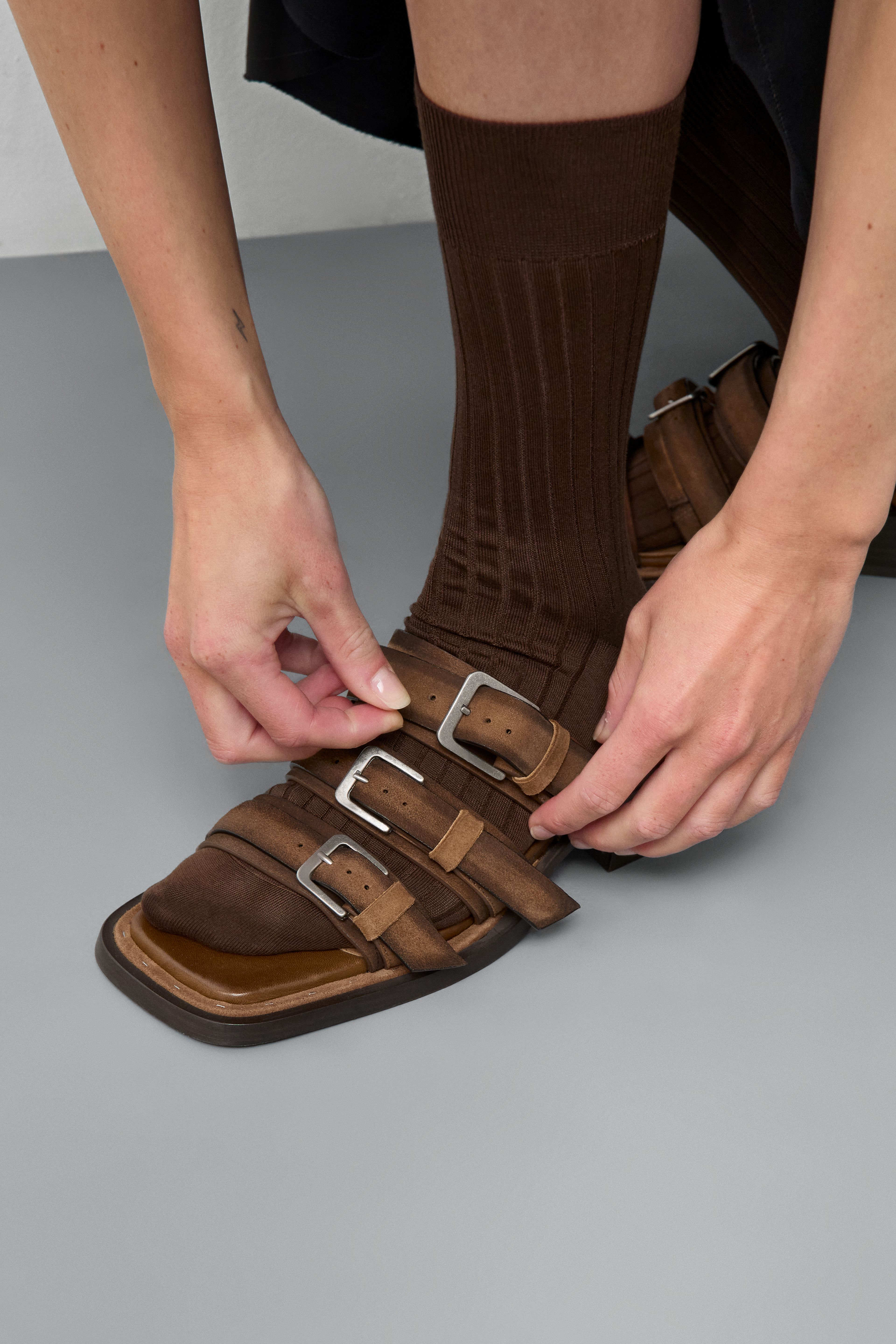 Lordette Honey Buckled Sandals | Miista | Designed & Handmade in Europe