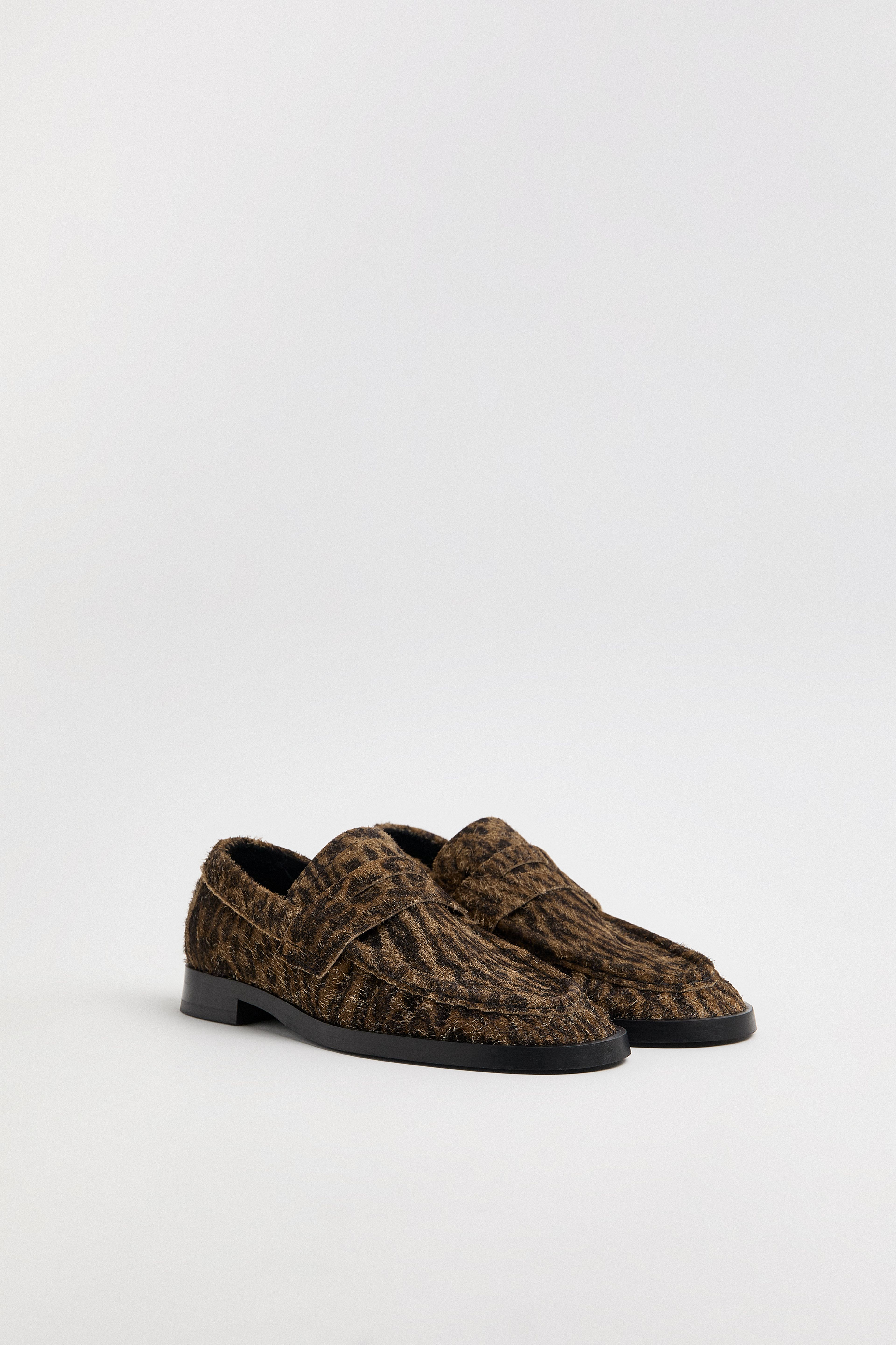 Zita Loafers Animal Print Hairy Leather | Miista | Designed & Handmade in Europe