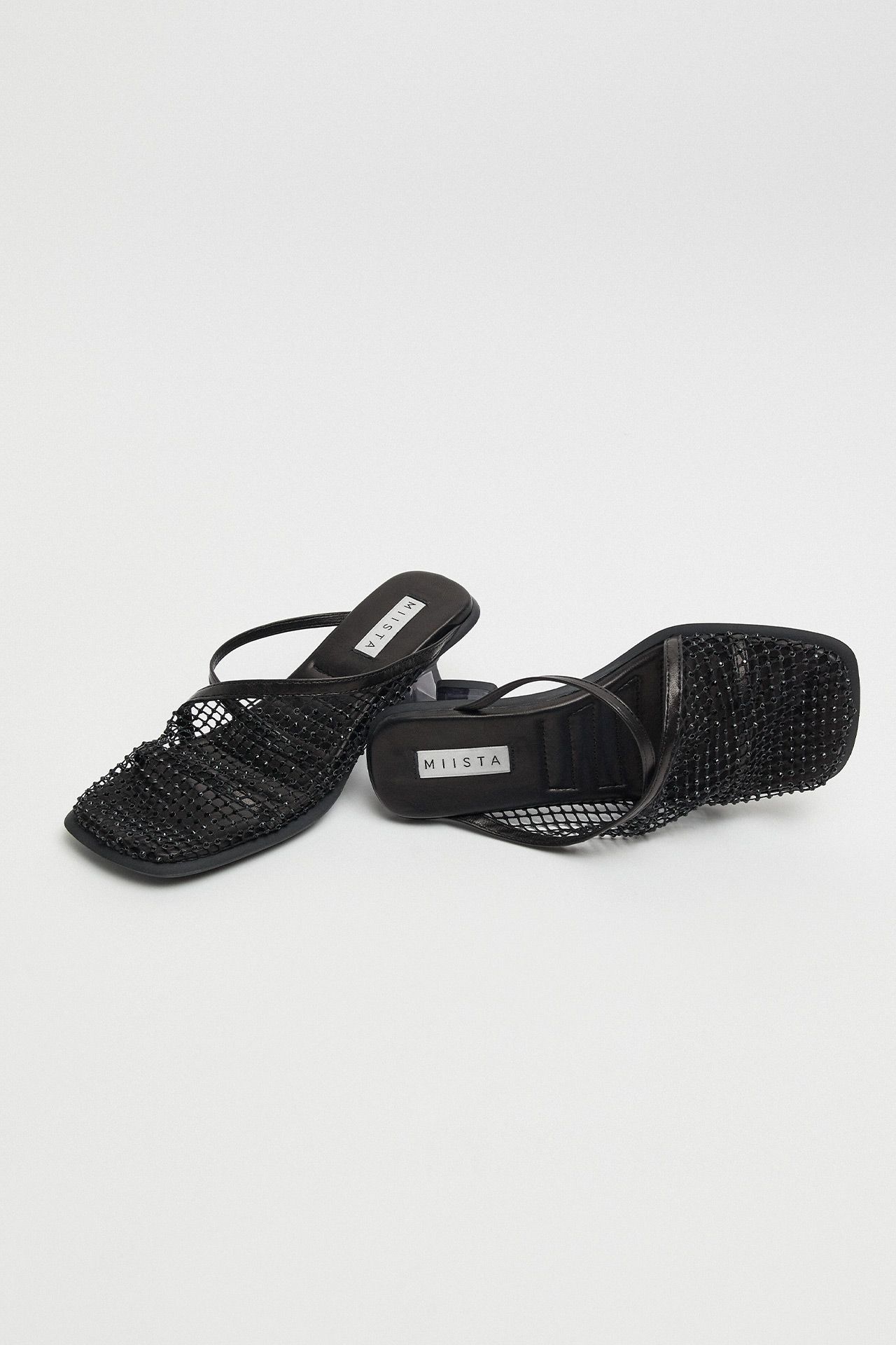 Isadora Black Mule Sandals | Miista