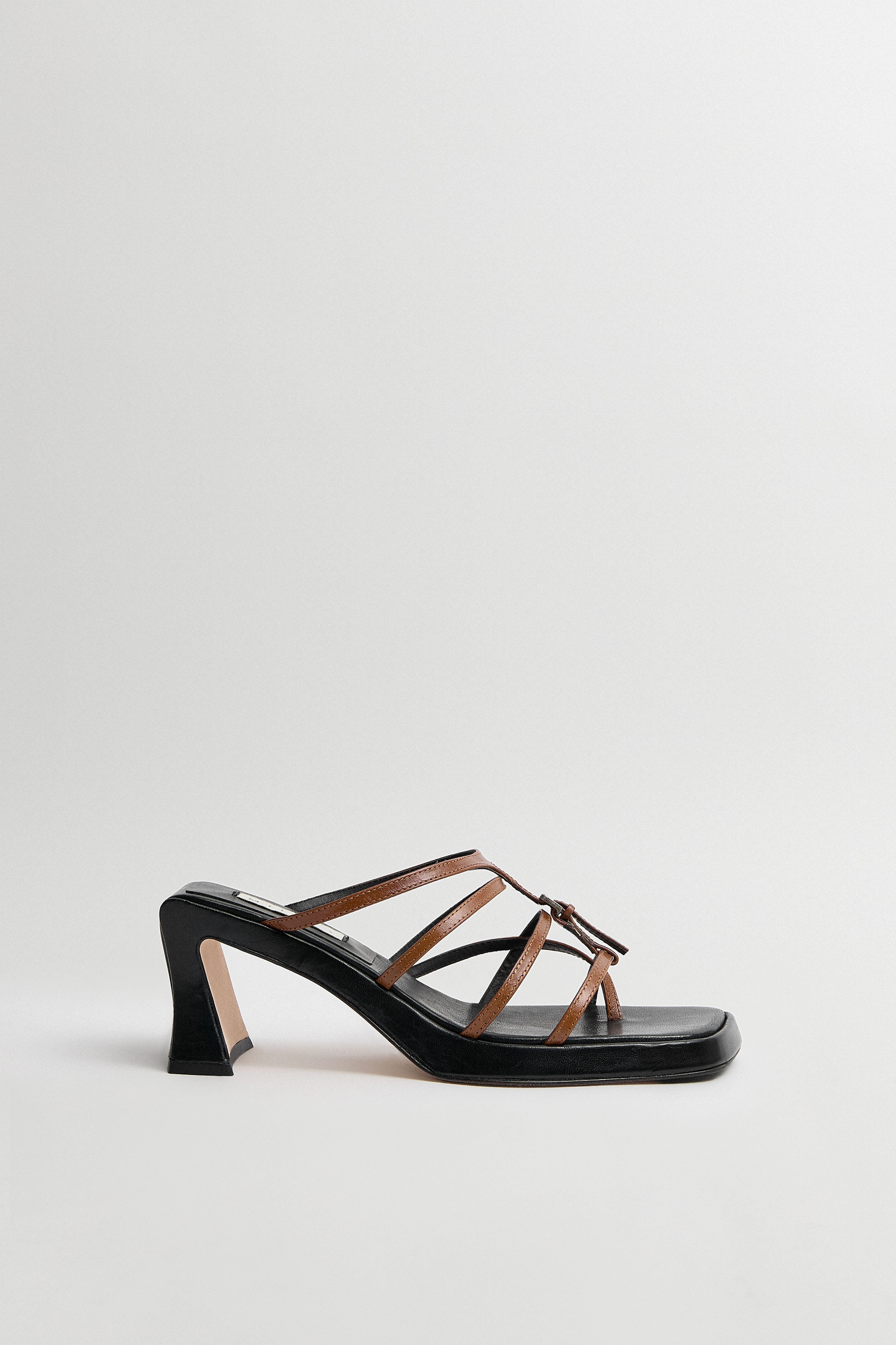 Indi Tan Black Strappy Sandals | Miista | Designed & Handmade in Europe