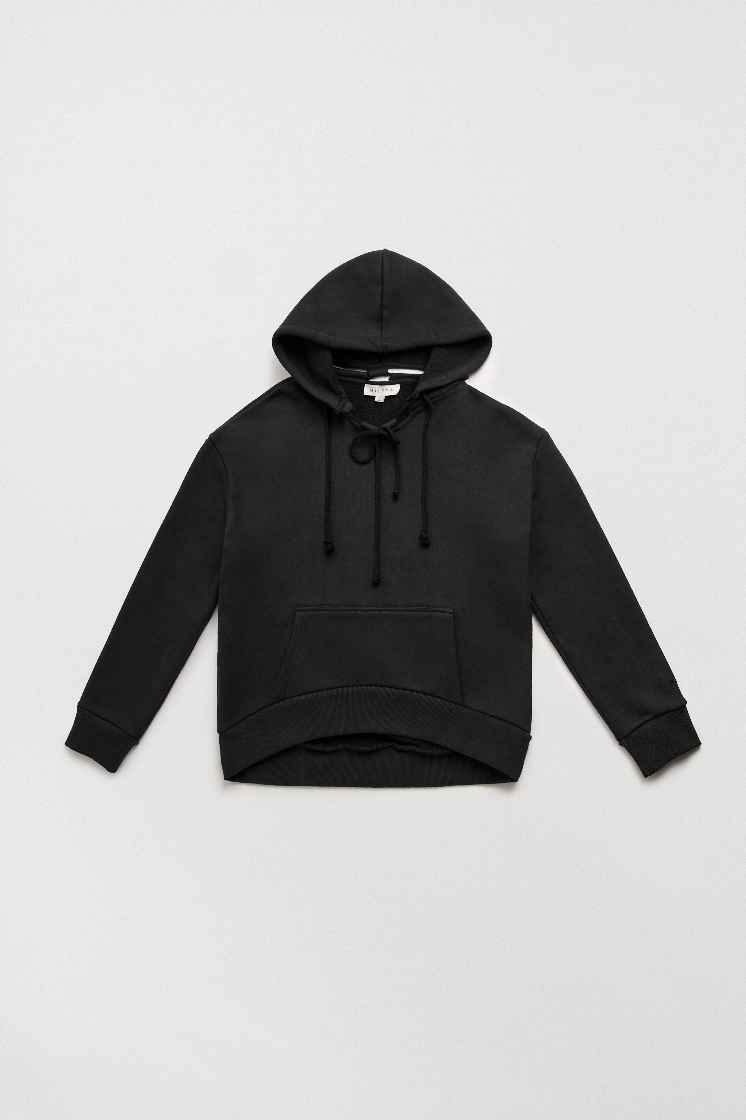 Carly Black Hoodie Sweatshirt | Miista | Designed & Handmade in Europe