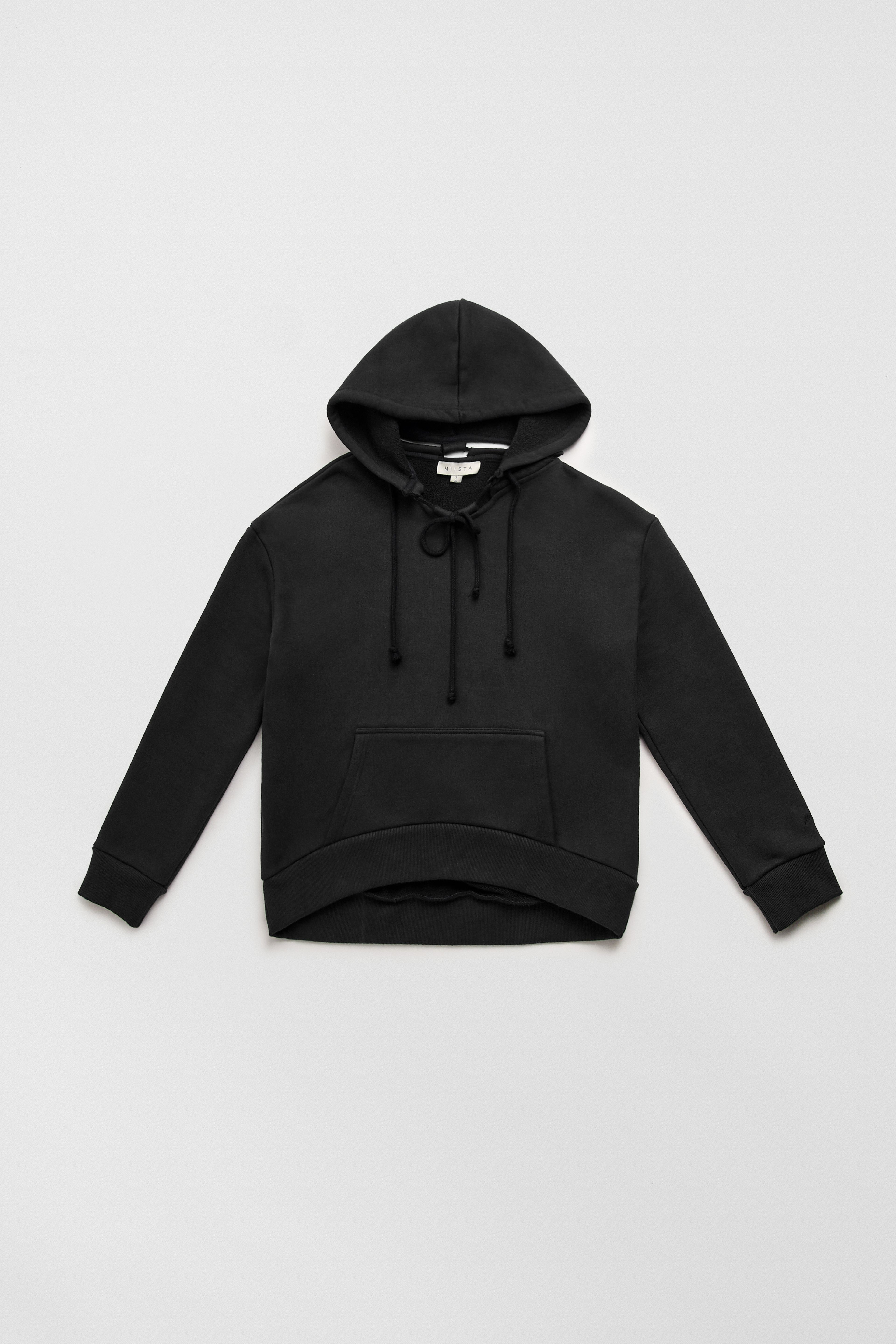 Carly Black Hoodie Sweatshirt | Miista | Designed & Handmade in Europe