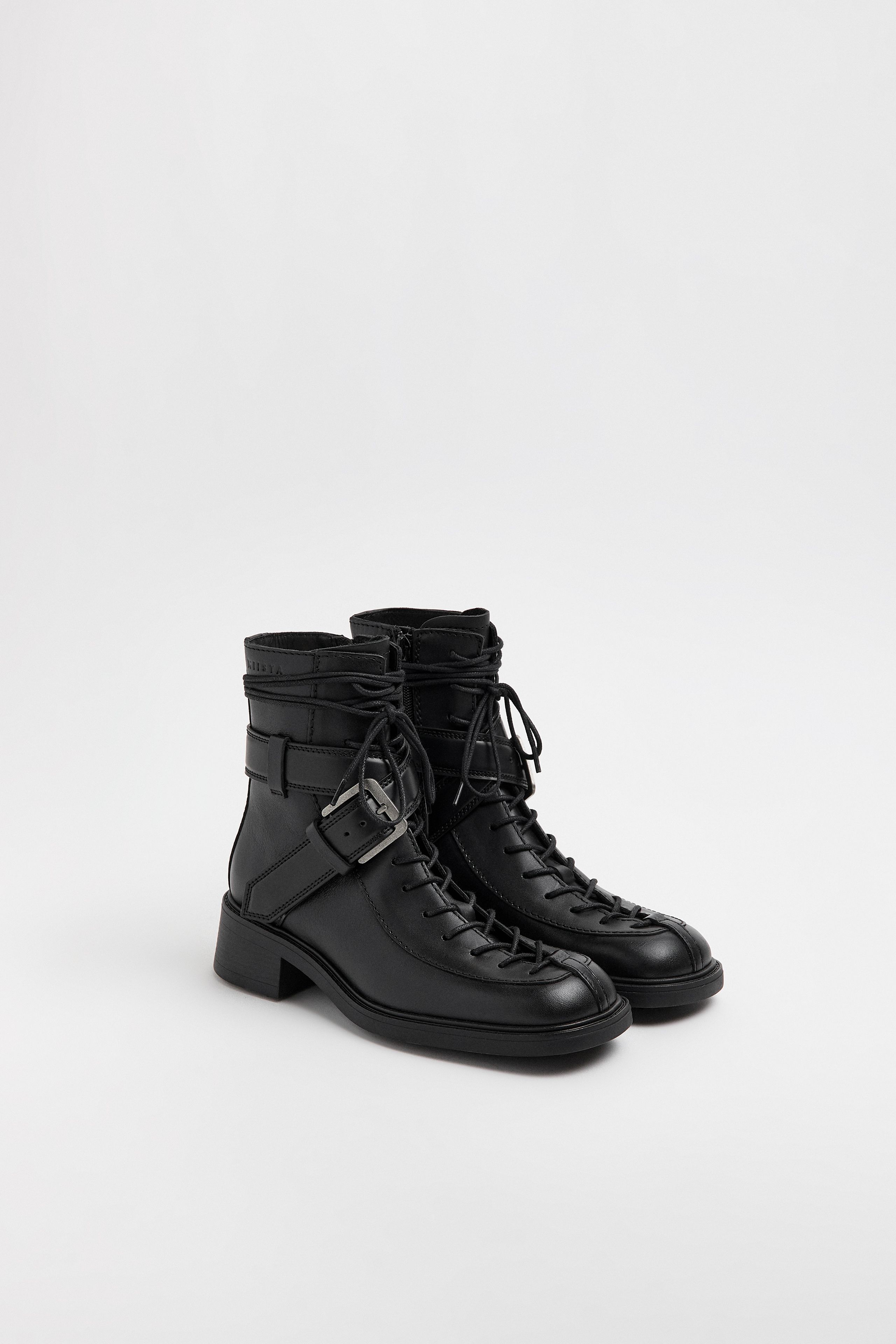 Licia Boots - Black Leather | Miista | Designed & Handmade in Europe
