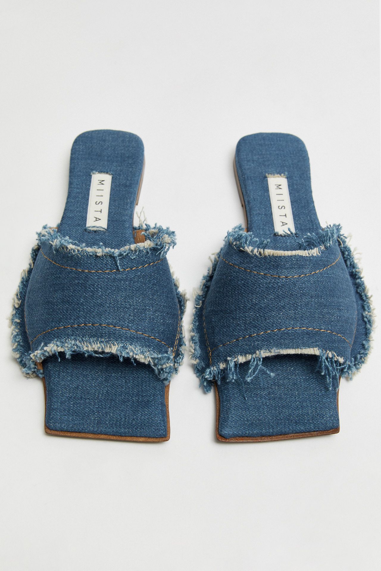 Candela Blue Denim Sandals | Miista Europe | Made in Portugal