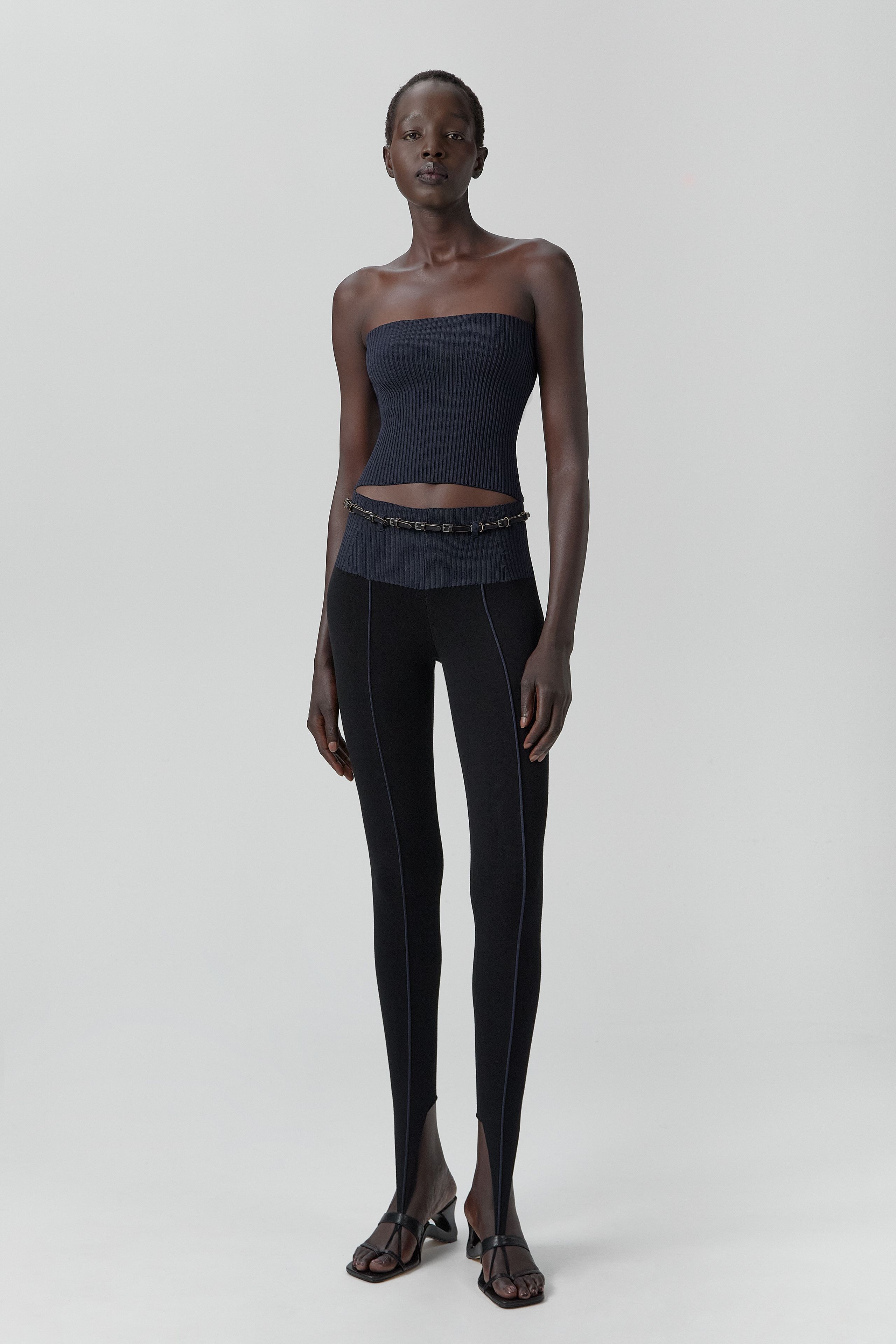 Bridget Trousers - Black Viscose Knit | Miista | Designed & Handmade in Europe
