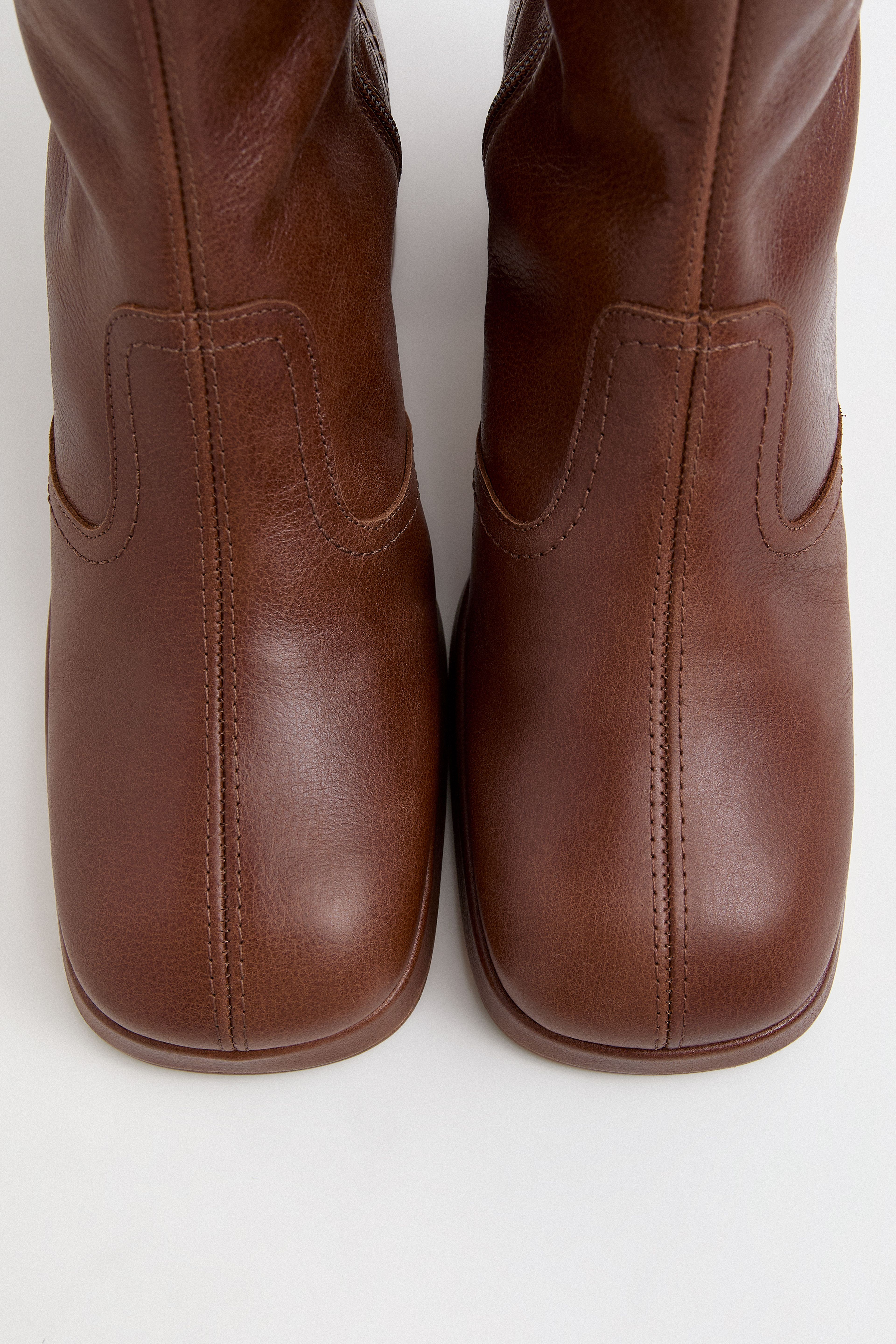 Donna Boots - Tan Grainy Leather | Miista | Designed & Handmade in Europe