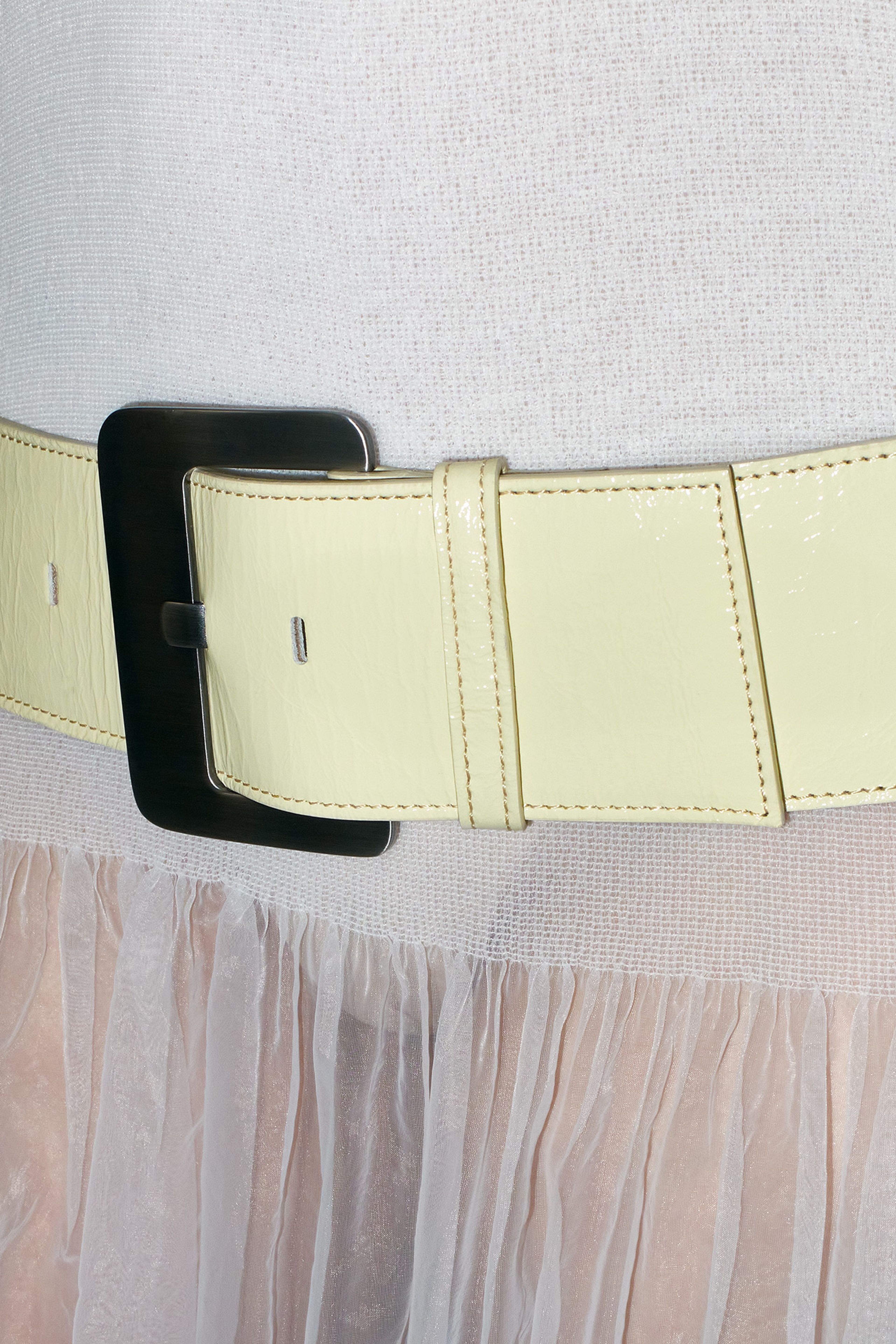 Erika Cream Belt | Miista Europe | Made in Portugal