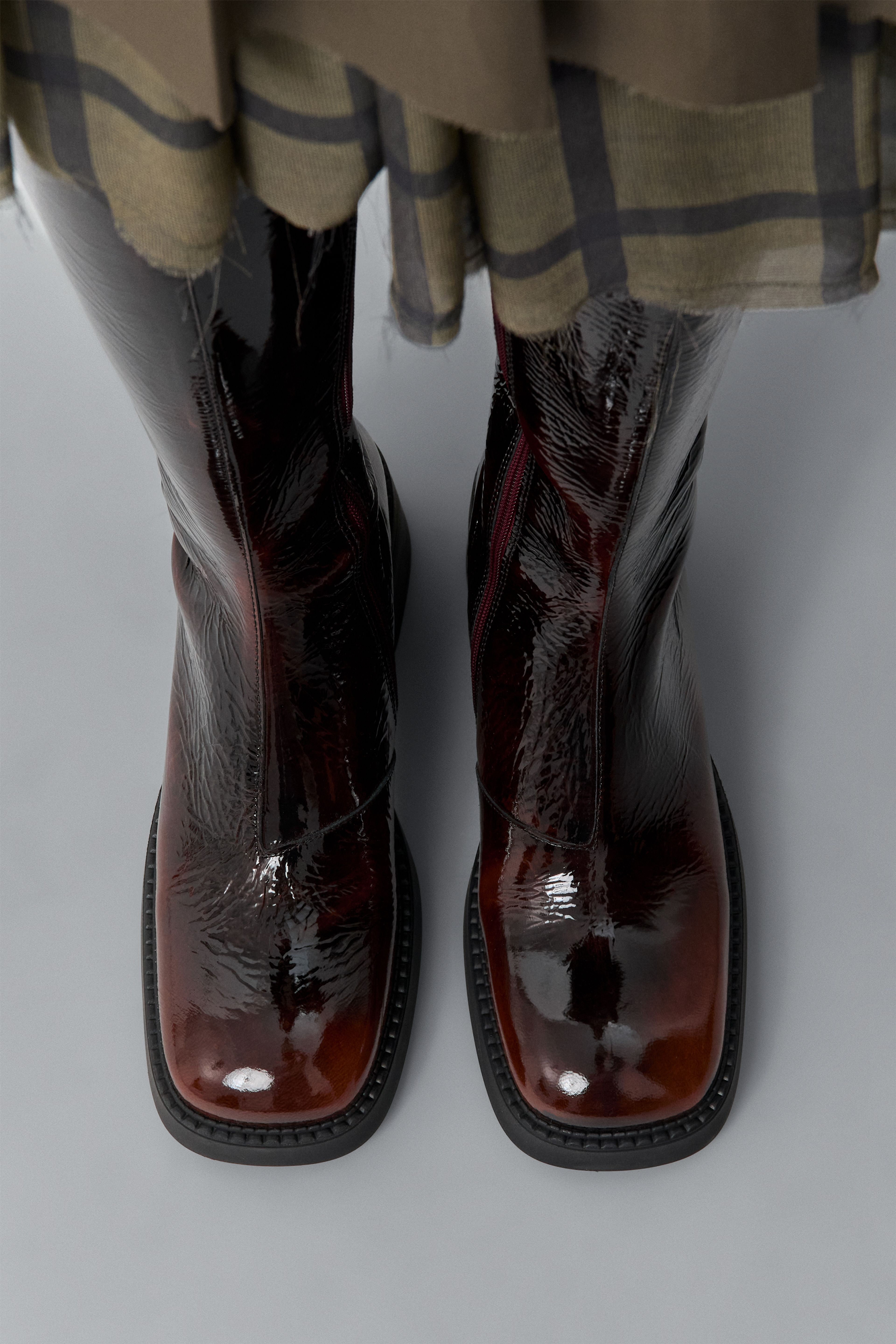 Yumi Burgundy Pull Boots | Miista | Designed & Handmade in Europe