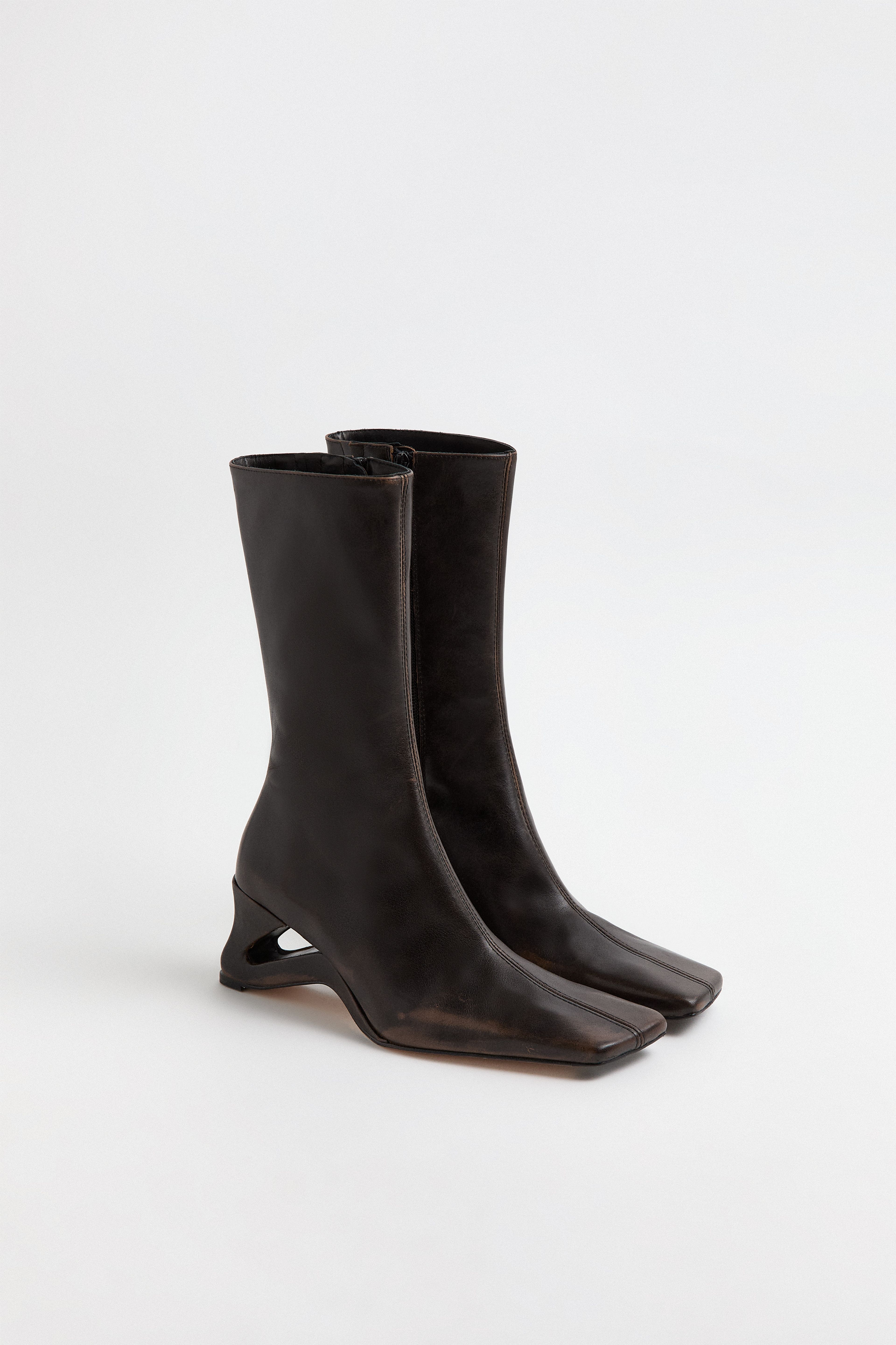 Sulay Brushed Brown Boots | Miista | Designed & Handmade in Europe