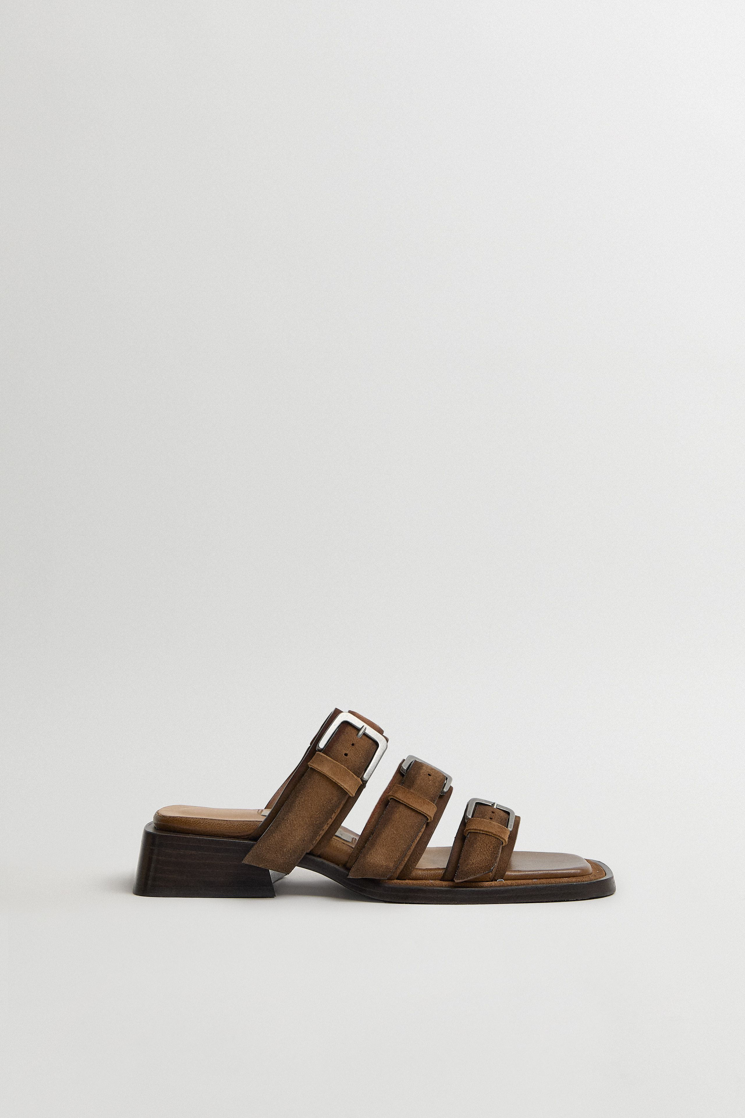 Lordette Sandals - Tan Suede Leather | Miista