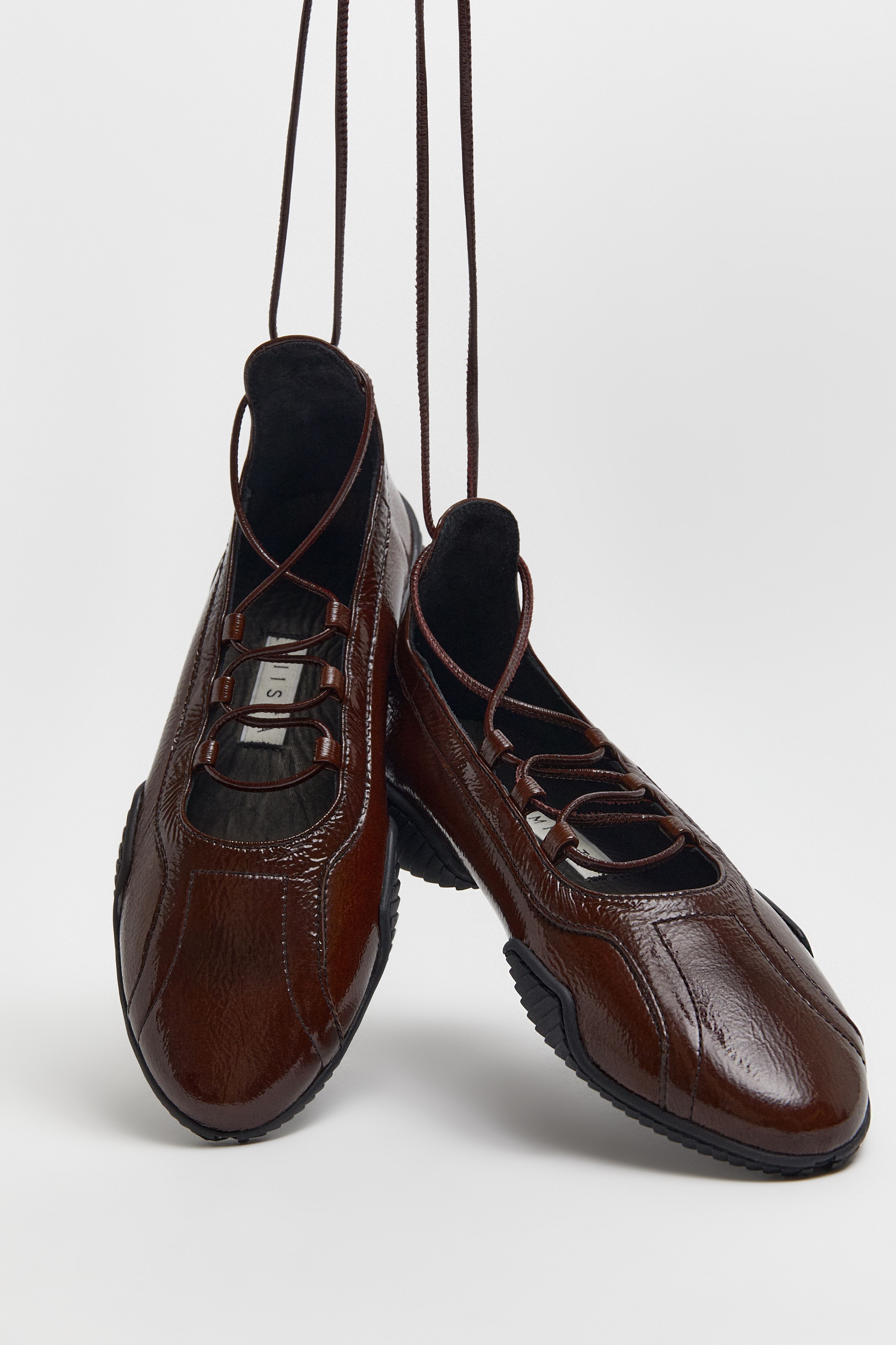 Averie Coffee Lace Ballerina | Designed & Handmade in Europe