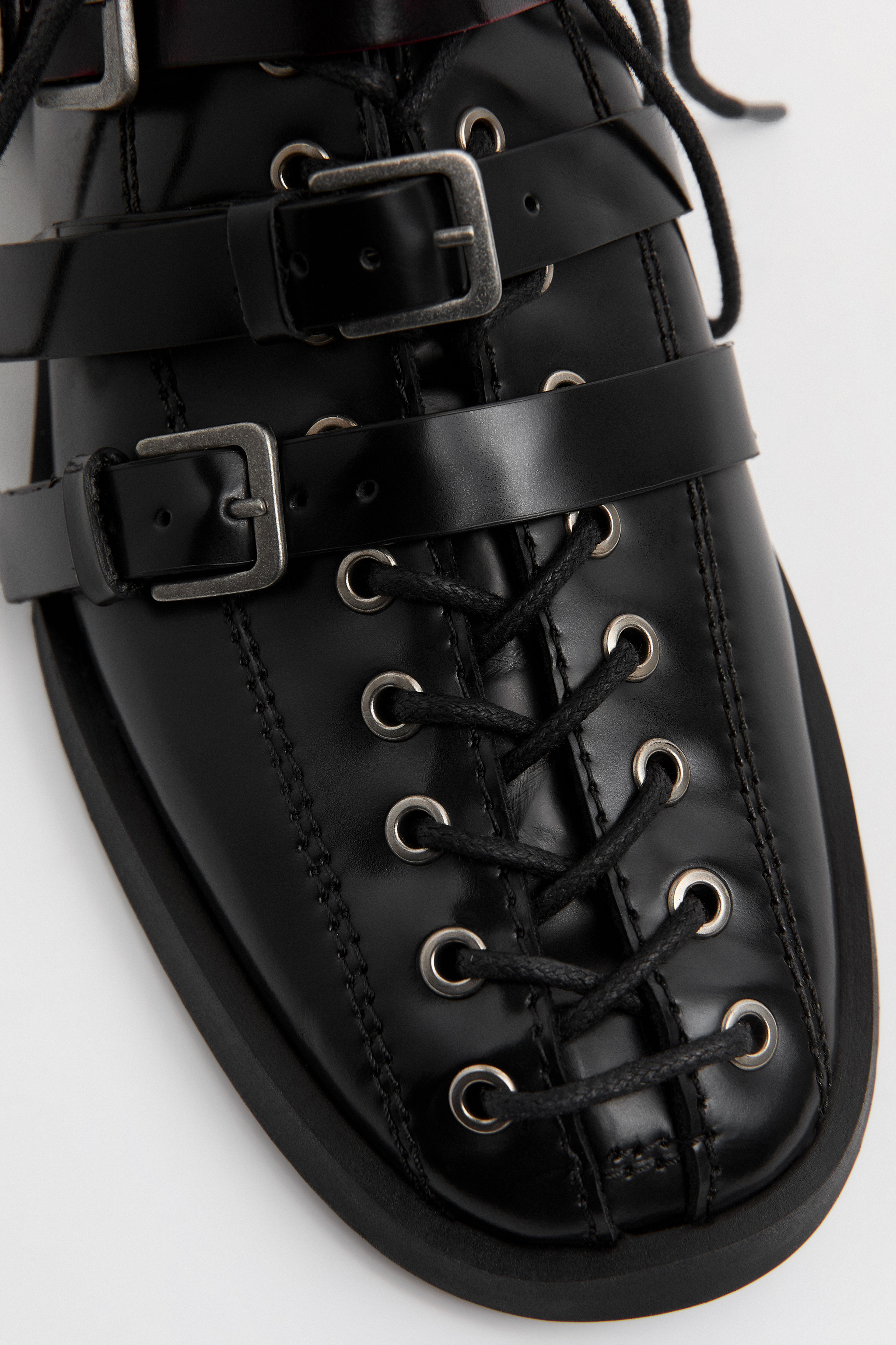Cobie Loafers - Black Burgundy Leather Derby | Miista | Designed & Handmade in Europe