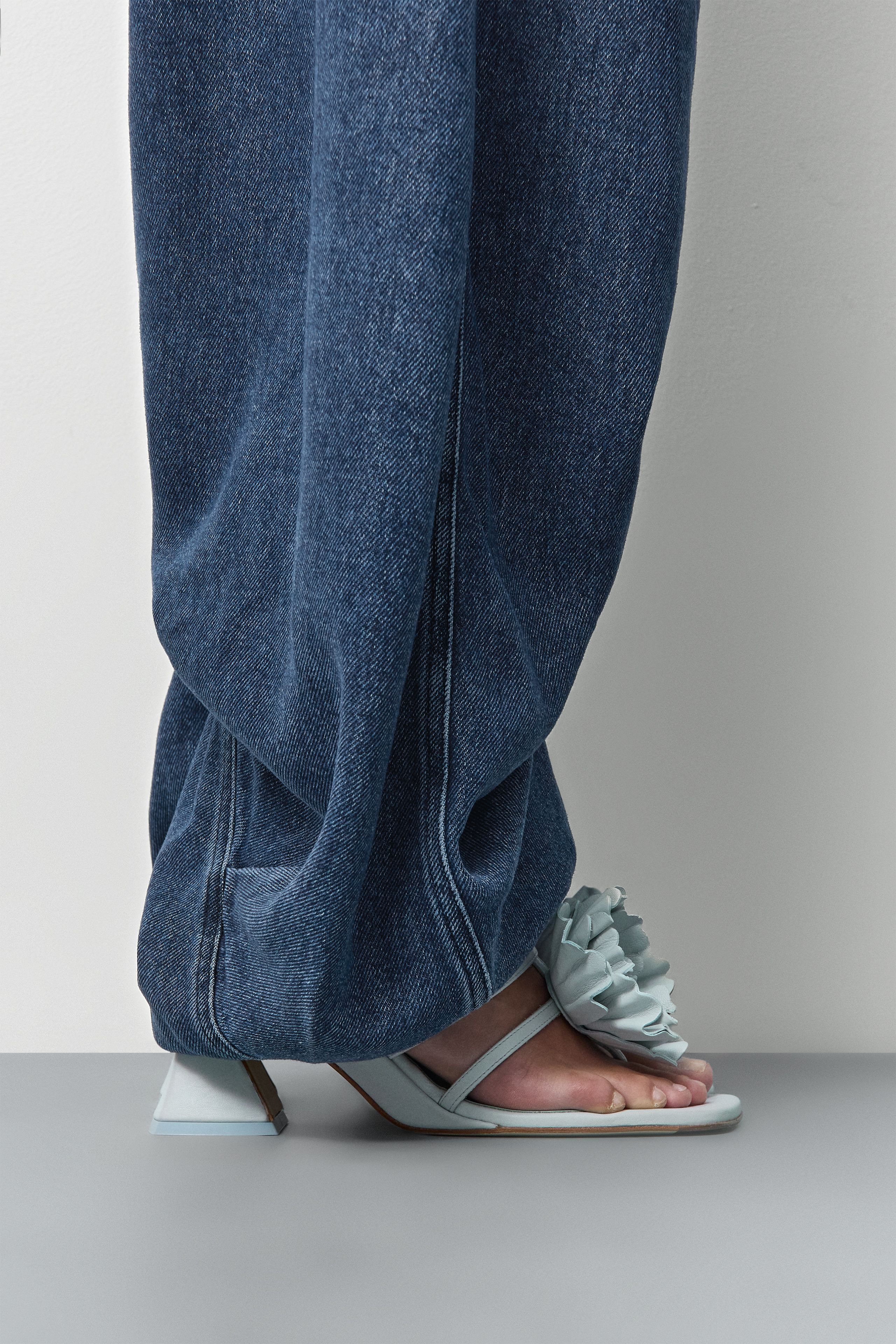 Hara Sandals - Blue Nappa Leather | Miista