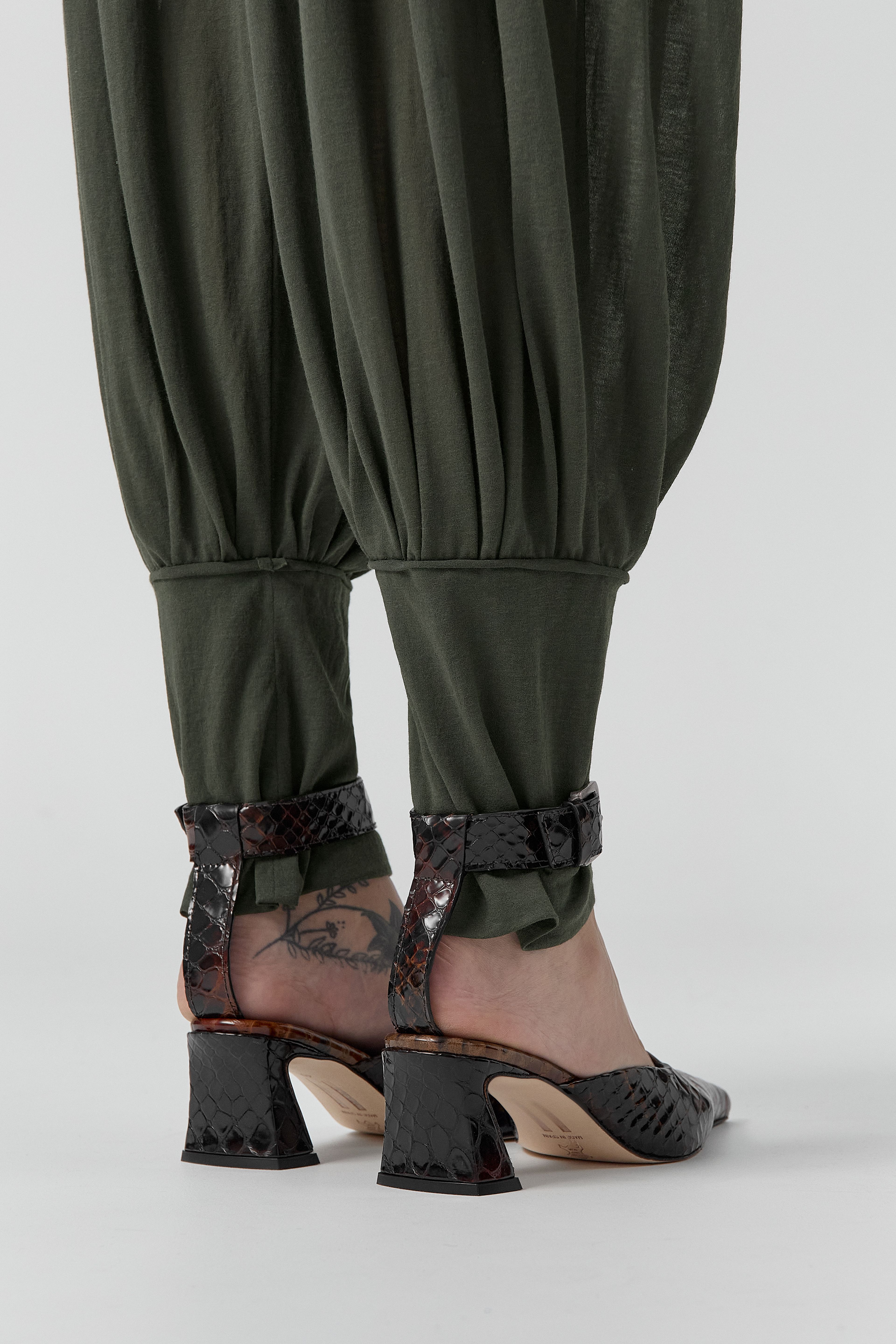 Qori Courts - Tan Snake Embossed Leather | Miista | Designed & Handmade in Europe