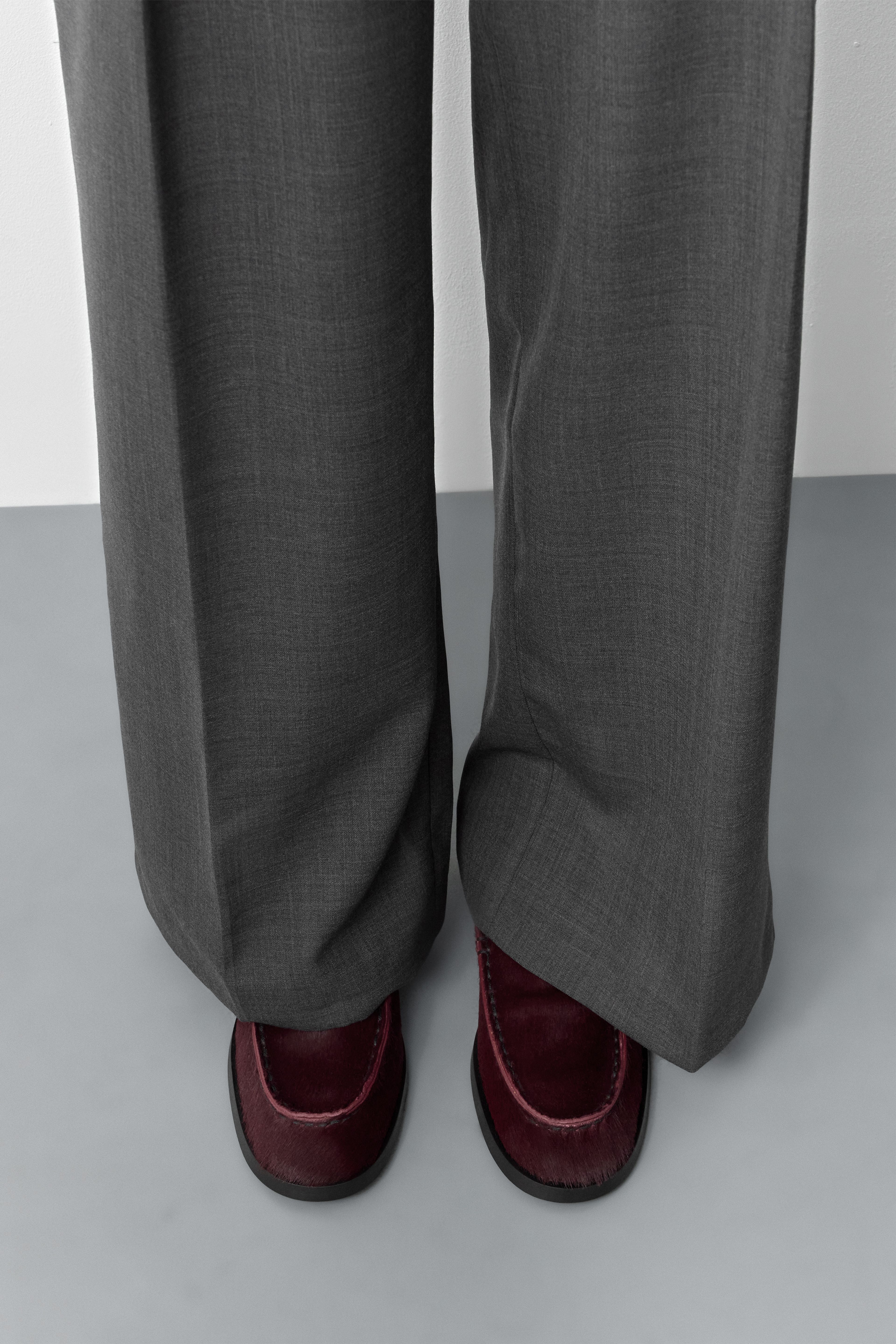 Giobbe Burgundy Pony Hair Loafers | Miista | Designed & Handmade in Europe