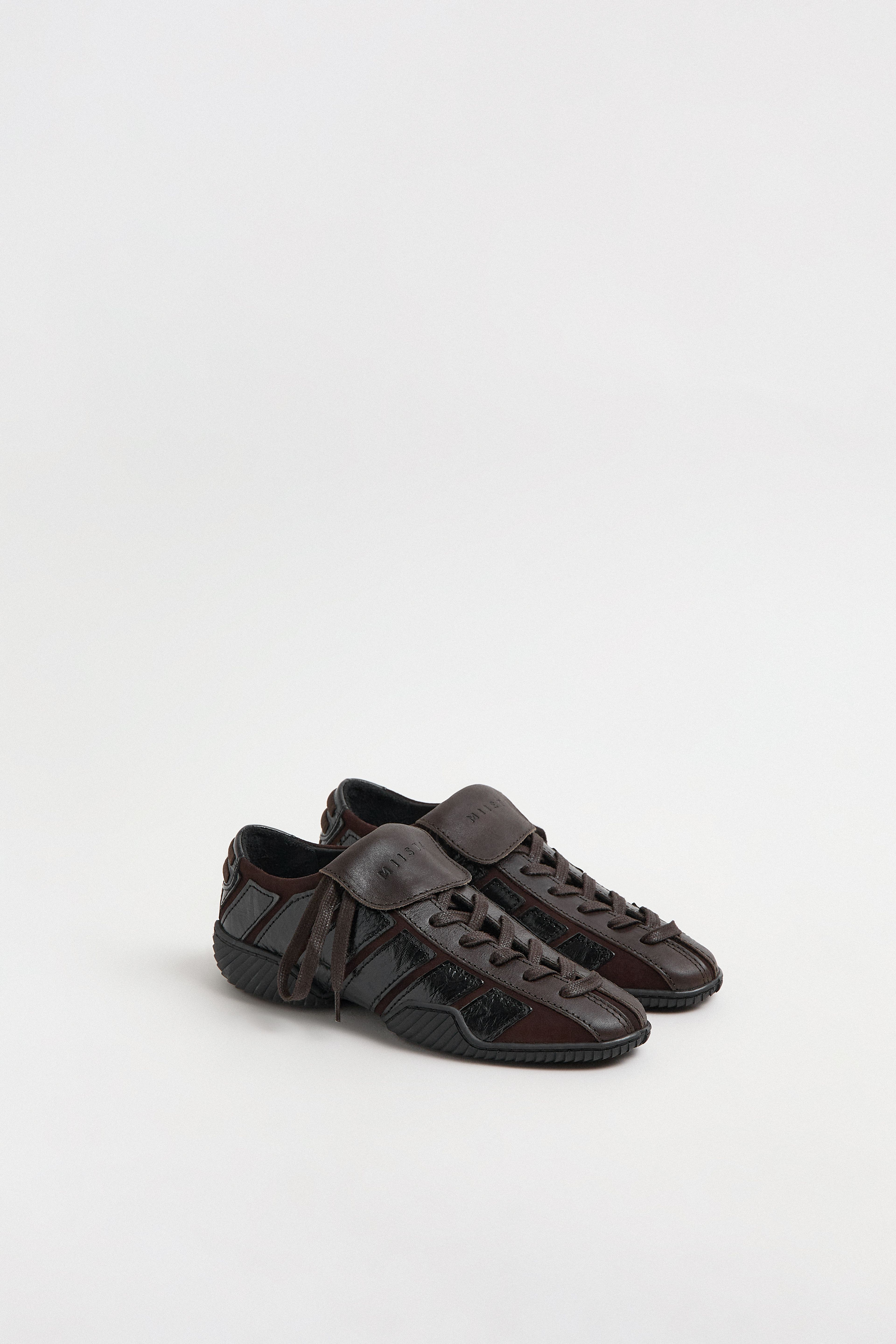 Nikoletta Sneakers - Dark Brown Suede Leather | Miista | Designed & Handmade in Europe