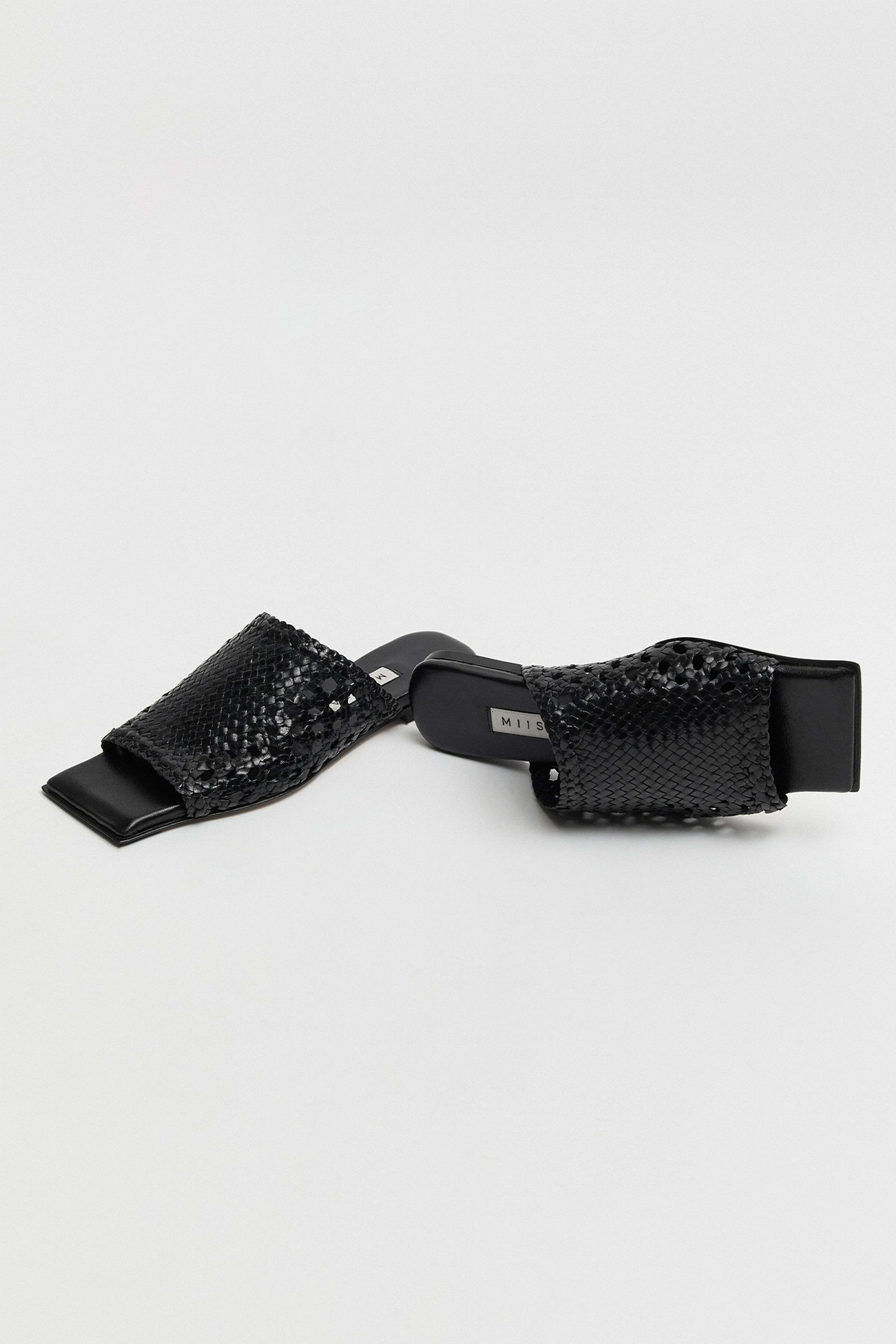 Mayra Black Sandals | Miista Europe | Made in Portugal
