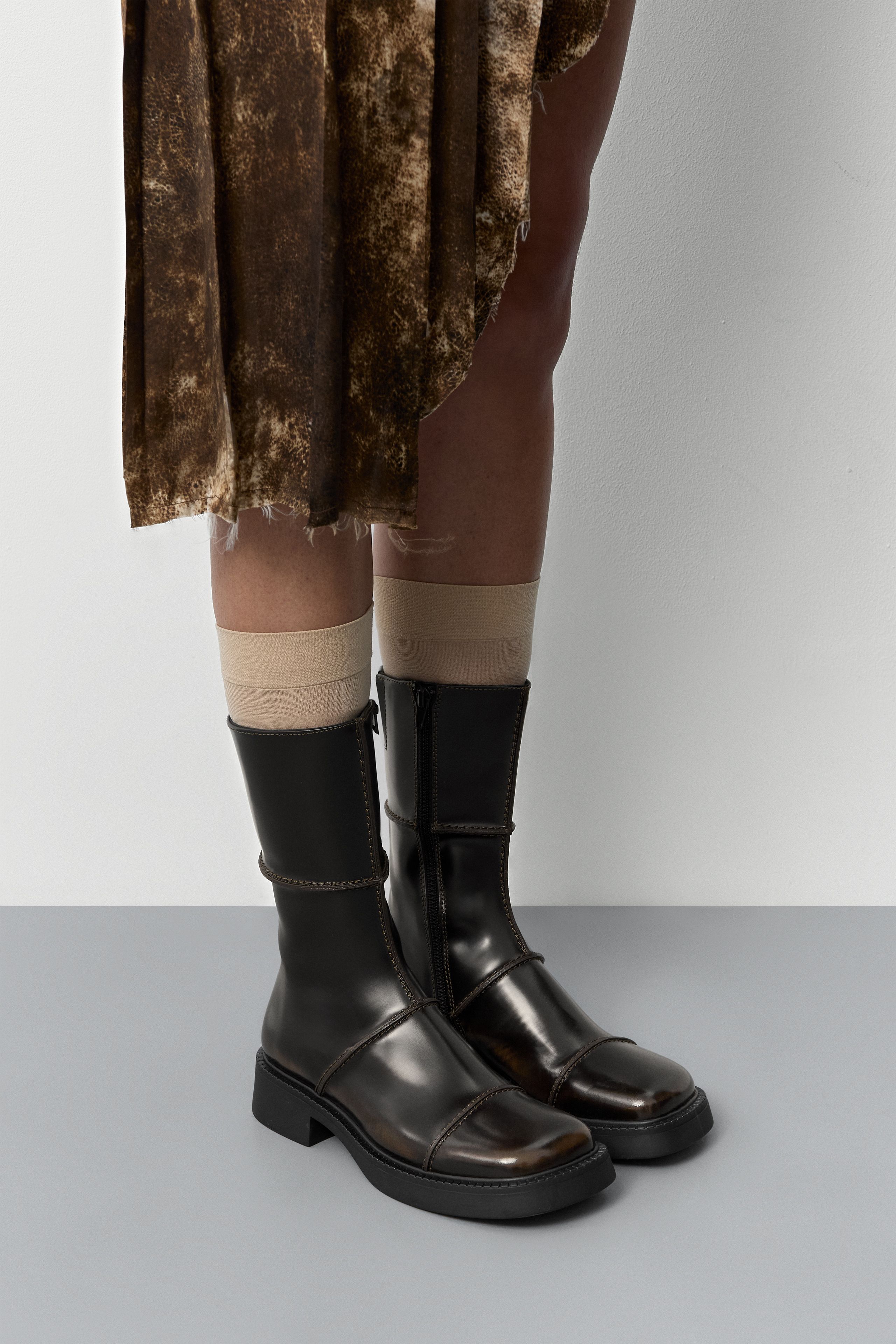 MIISTA 39 25cm ブーツ Dahlia Boots - Brown Brush Off Leather | Miista