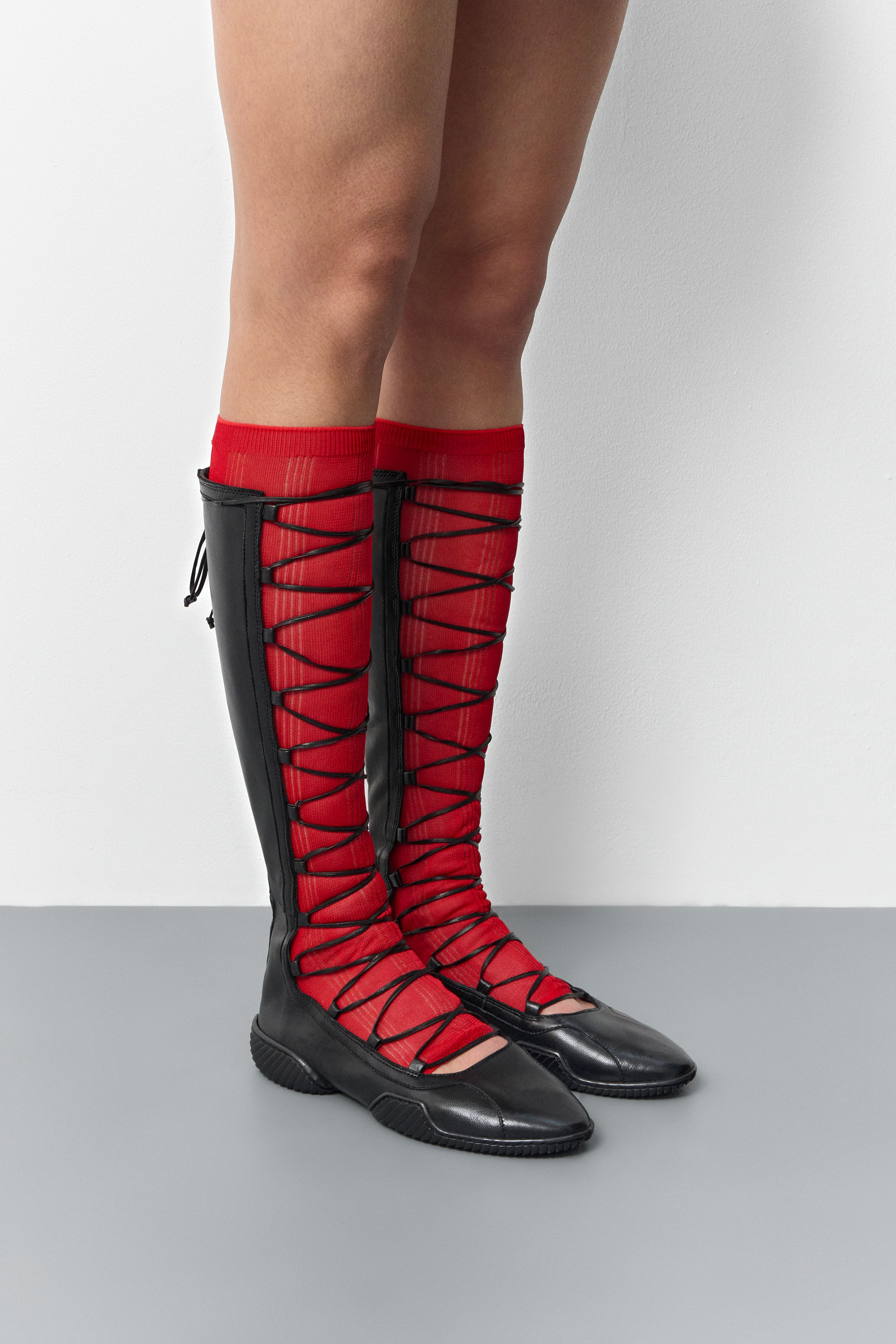 Mathilda Black Gladiator Ballerinas | Miista | Designed & Handmade in Europe