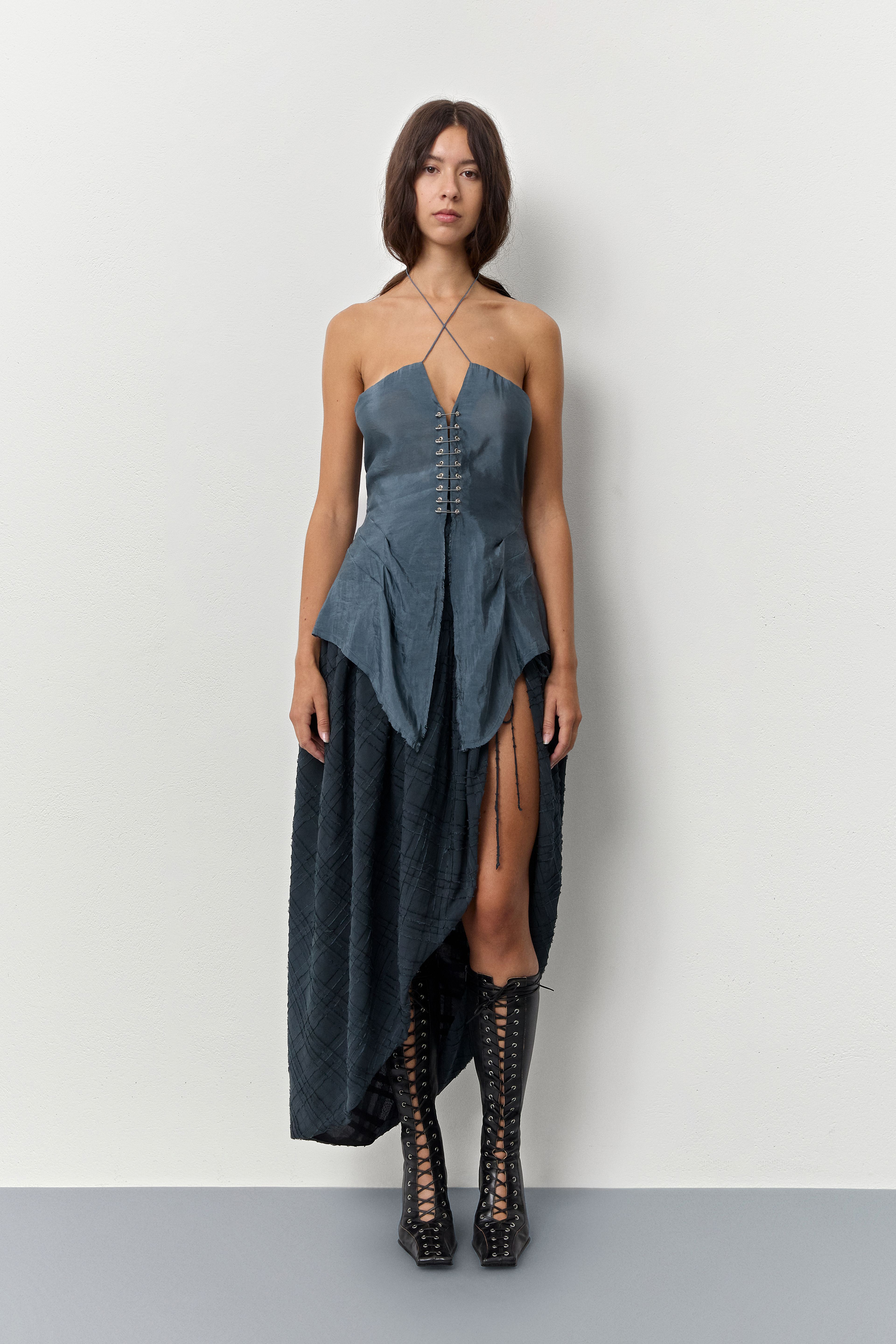 Aberdeen Washed Teal Top | Miista | Designed & Handmade in Europe