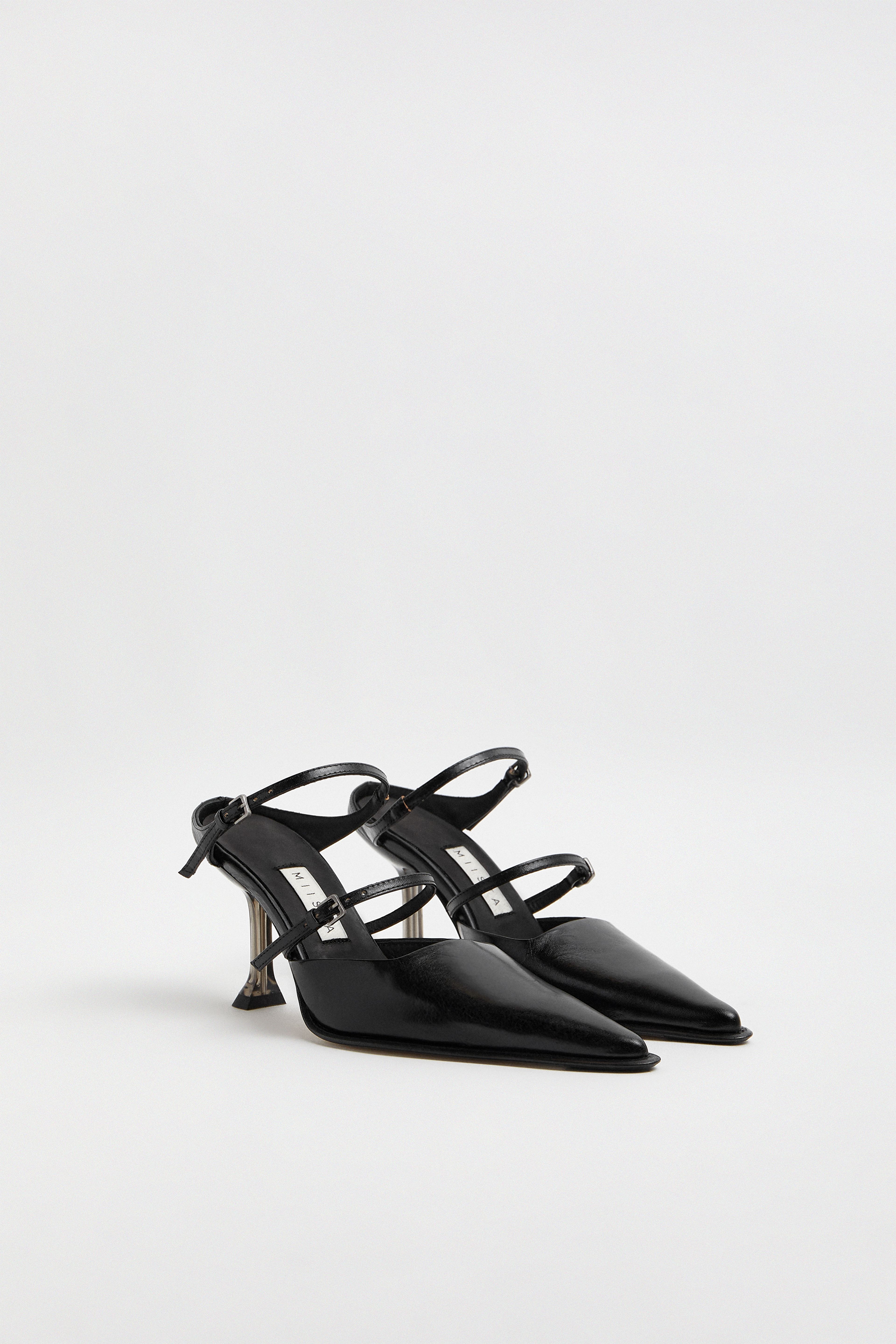 Shari Black Straps Mules | Miista | Designed & Handmade in Europe