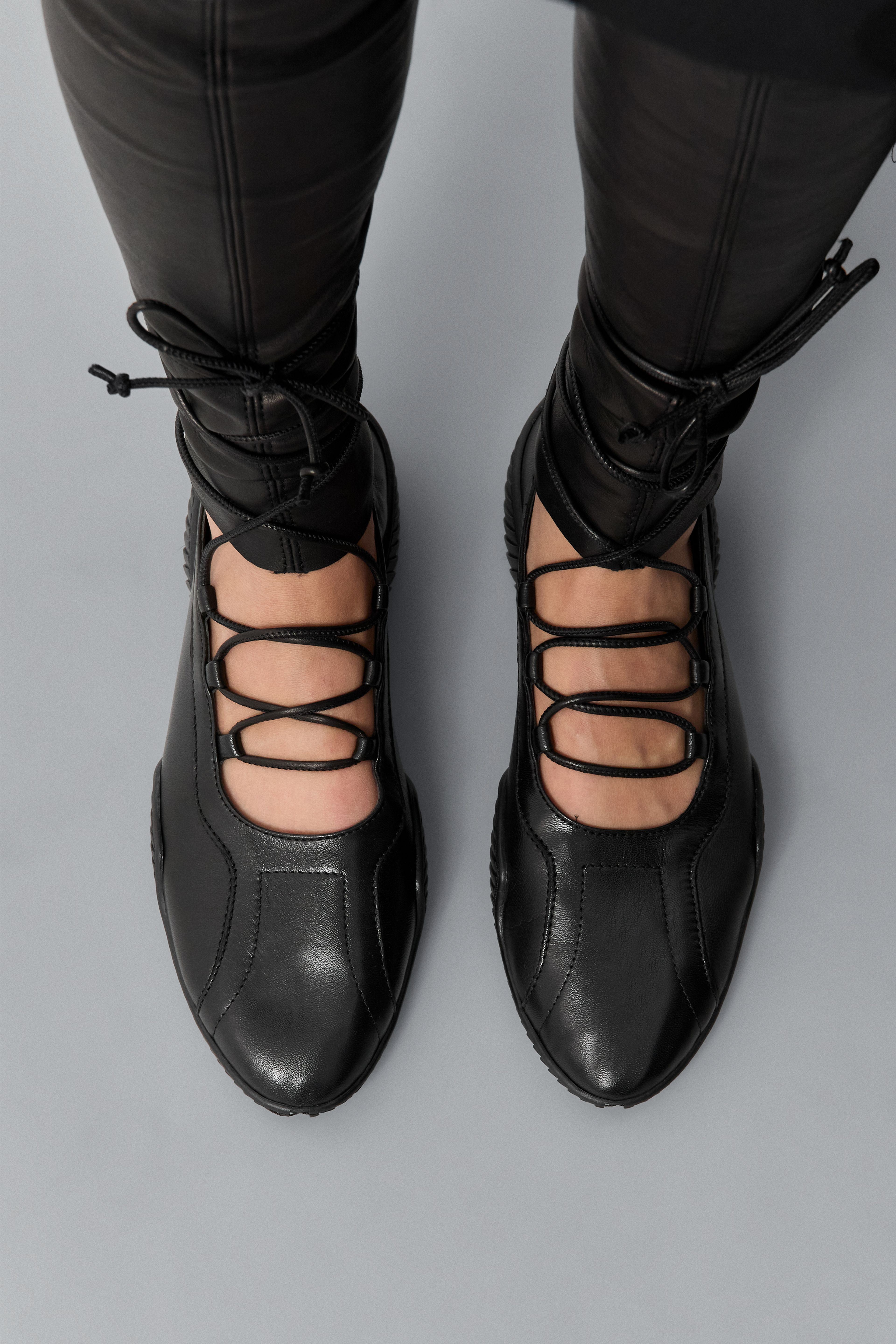 Averie Black Lace Ballerina | Miista | Designed & Handmade in Europe