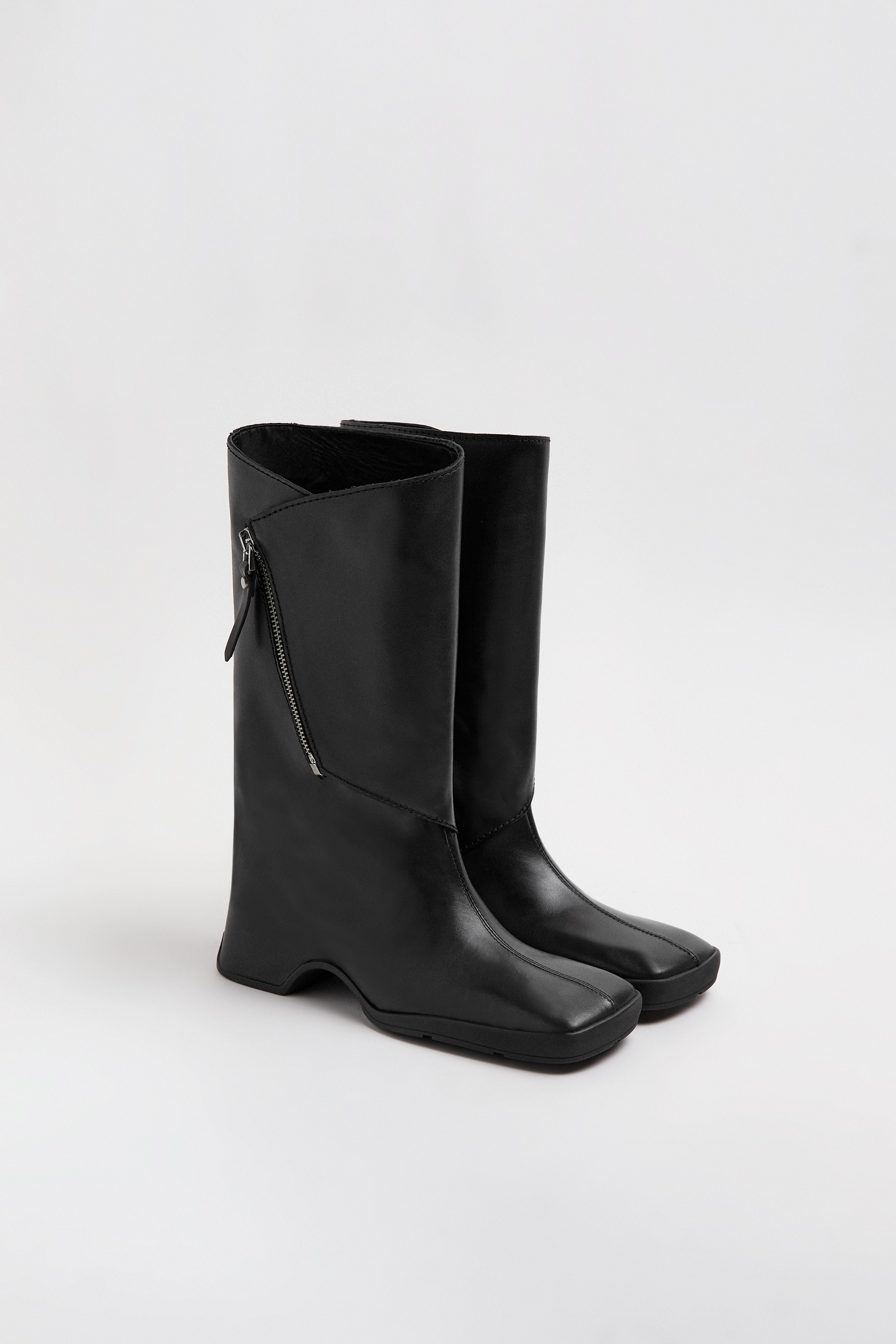 Paola Boots - Black Leather | Miista | Designed & Handmade in Europe