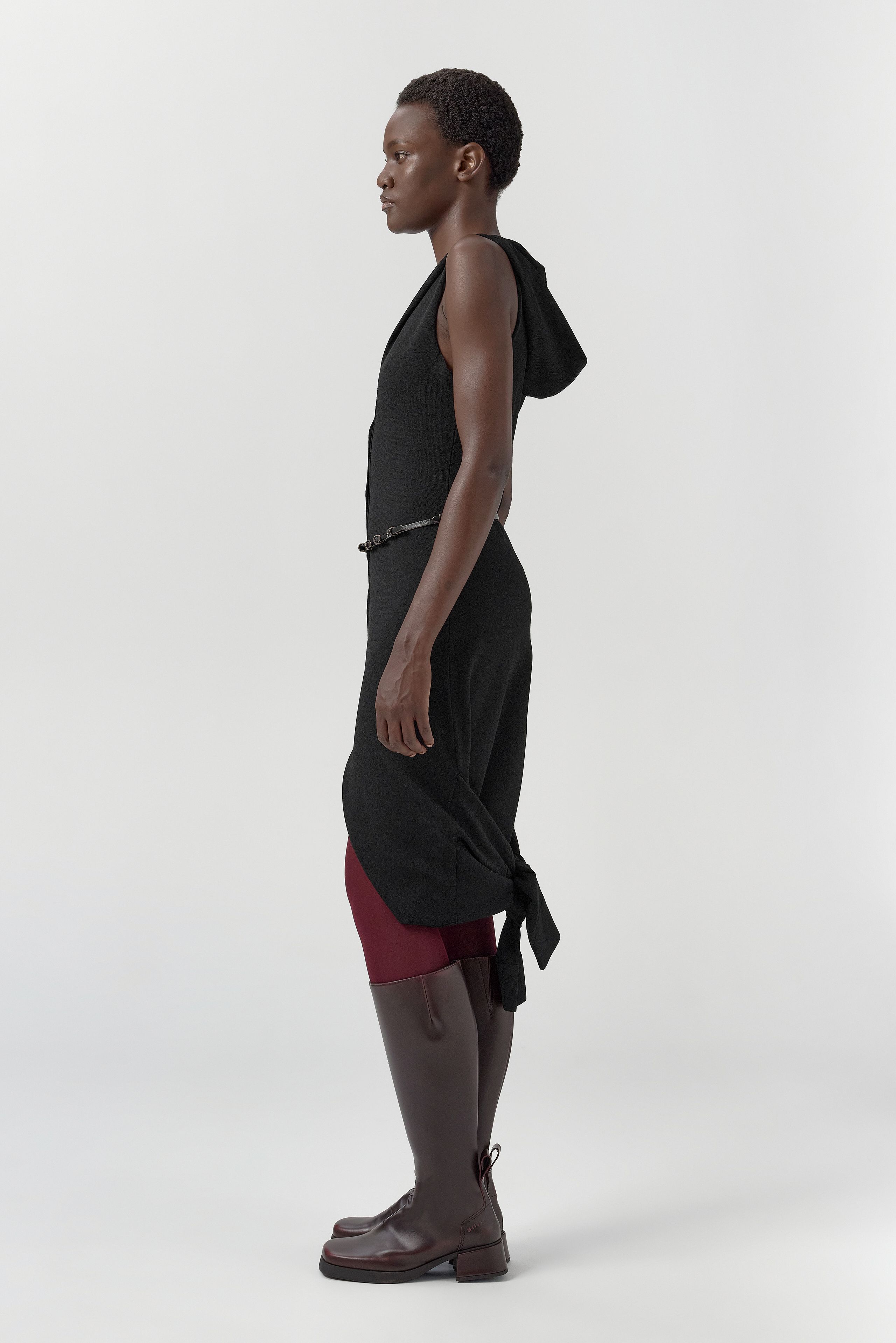 Ville Dress - Black Viscose Knit | Miista | Designed & Handmade in Europe