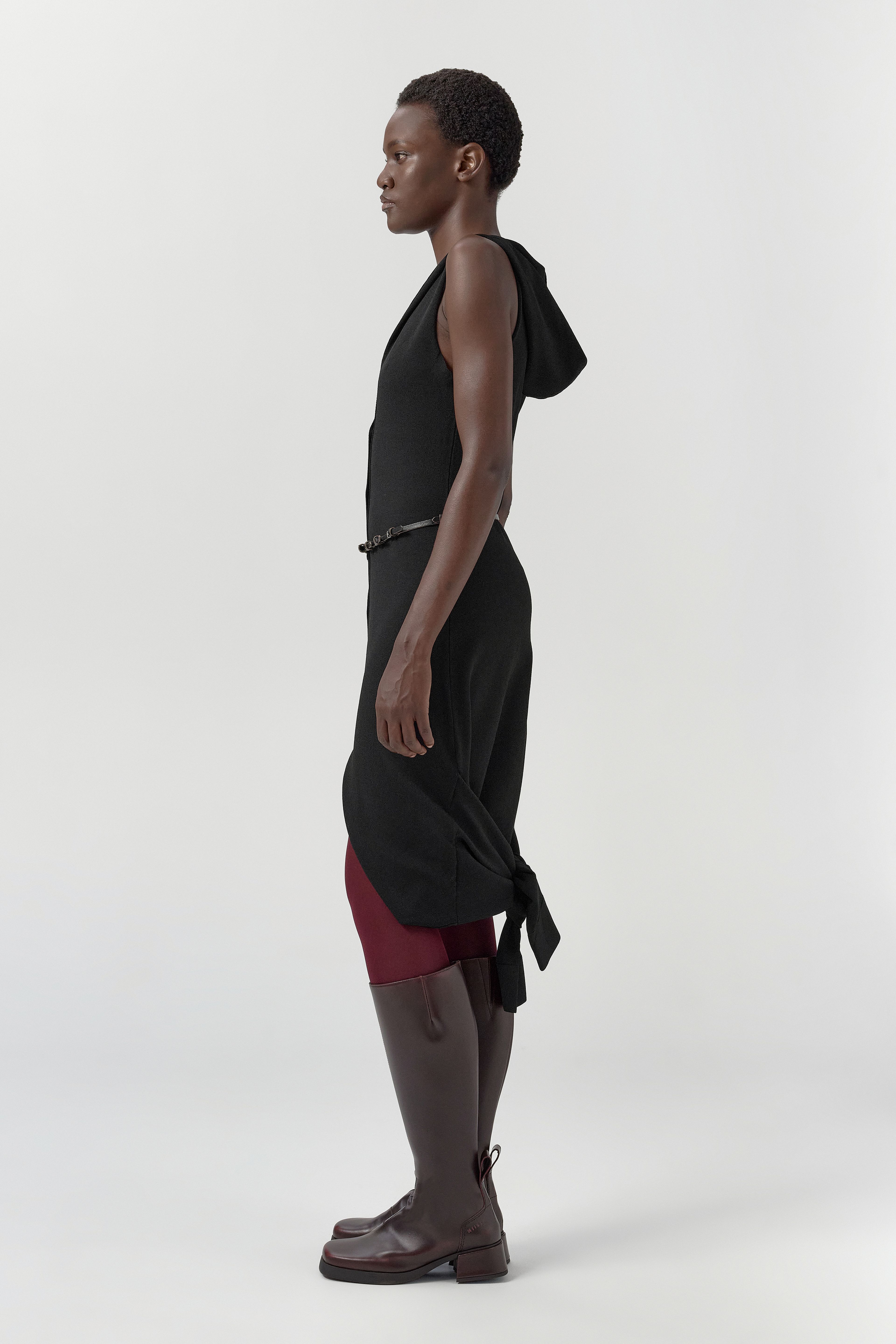 Ville Dress - Black Viscose Knit | Miista | Designed & Handmade in Europe