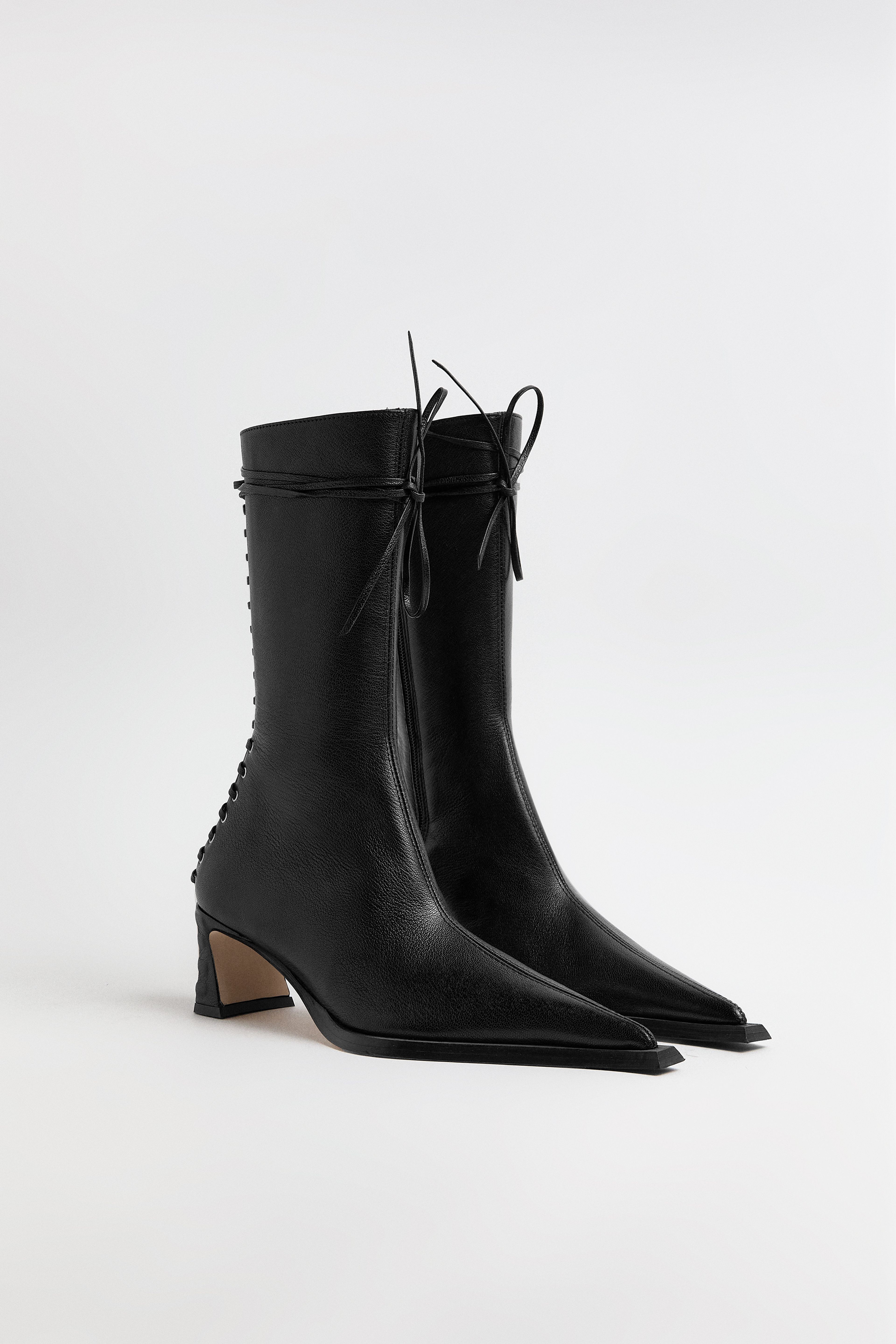 Shelley Black Back Lace Boots | Miista | Designed & Handmade in Europe