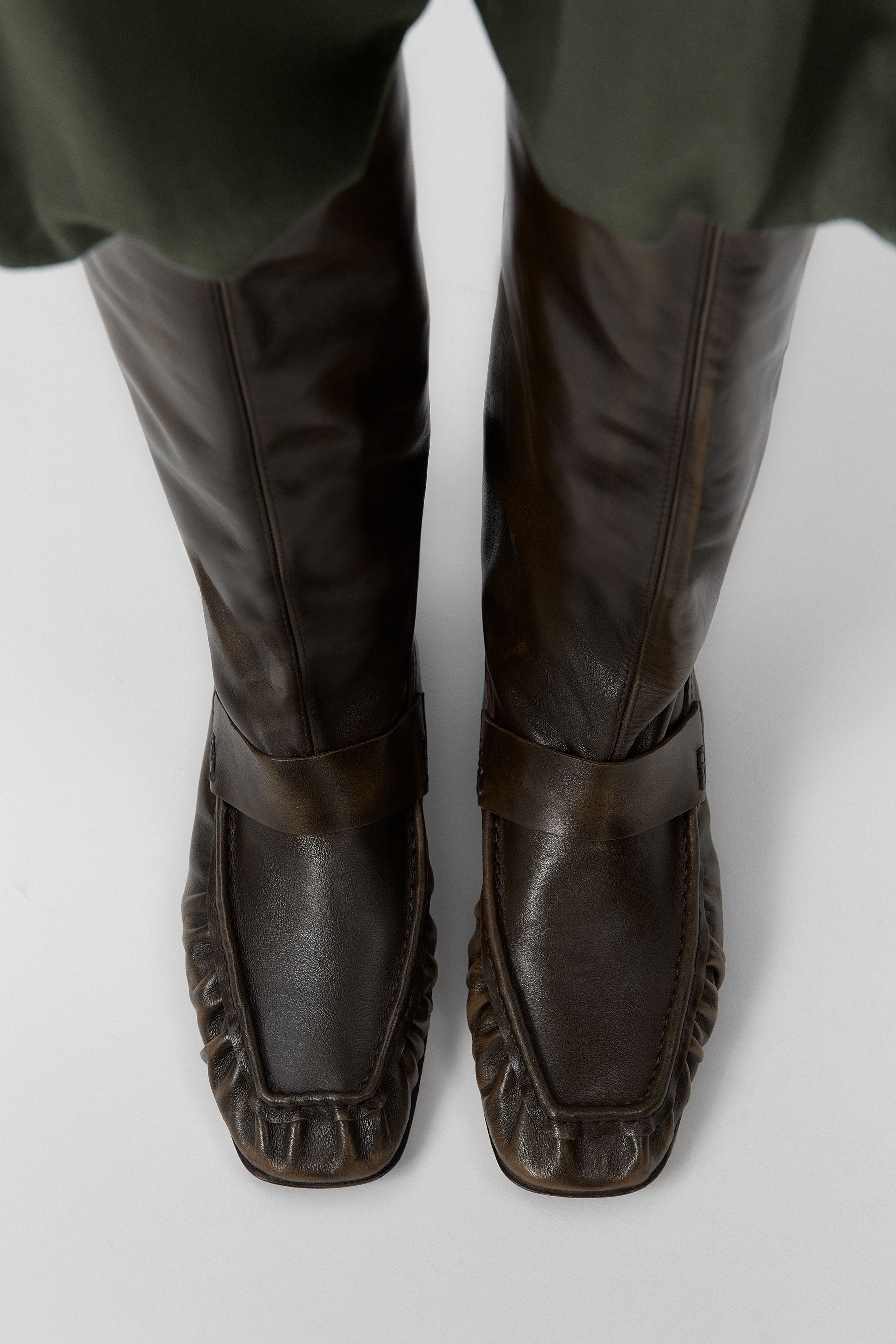Kali Boots - Brown Brush Off Leather | Miista | Designed & Handmade in Europe