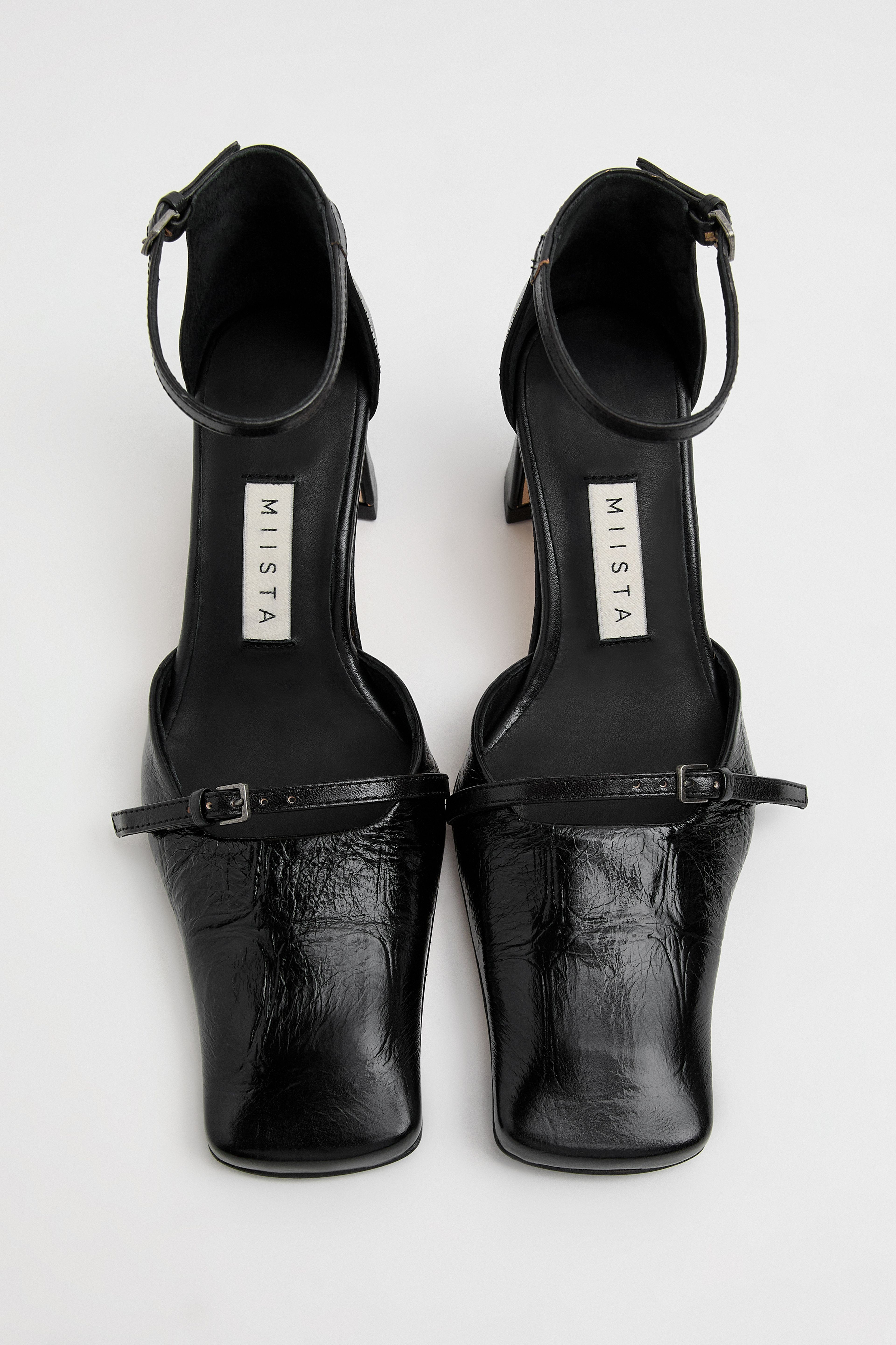 Agna Courts - Black Leather | Miista | Designed & Handmade in Europe