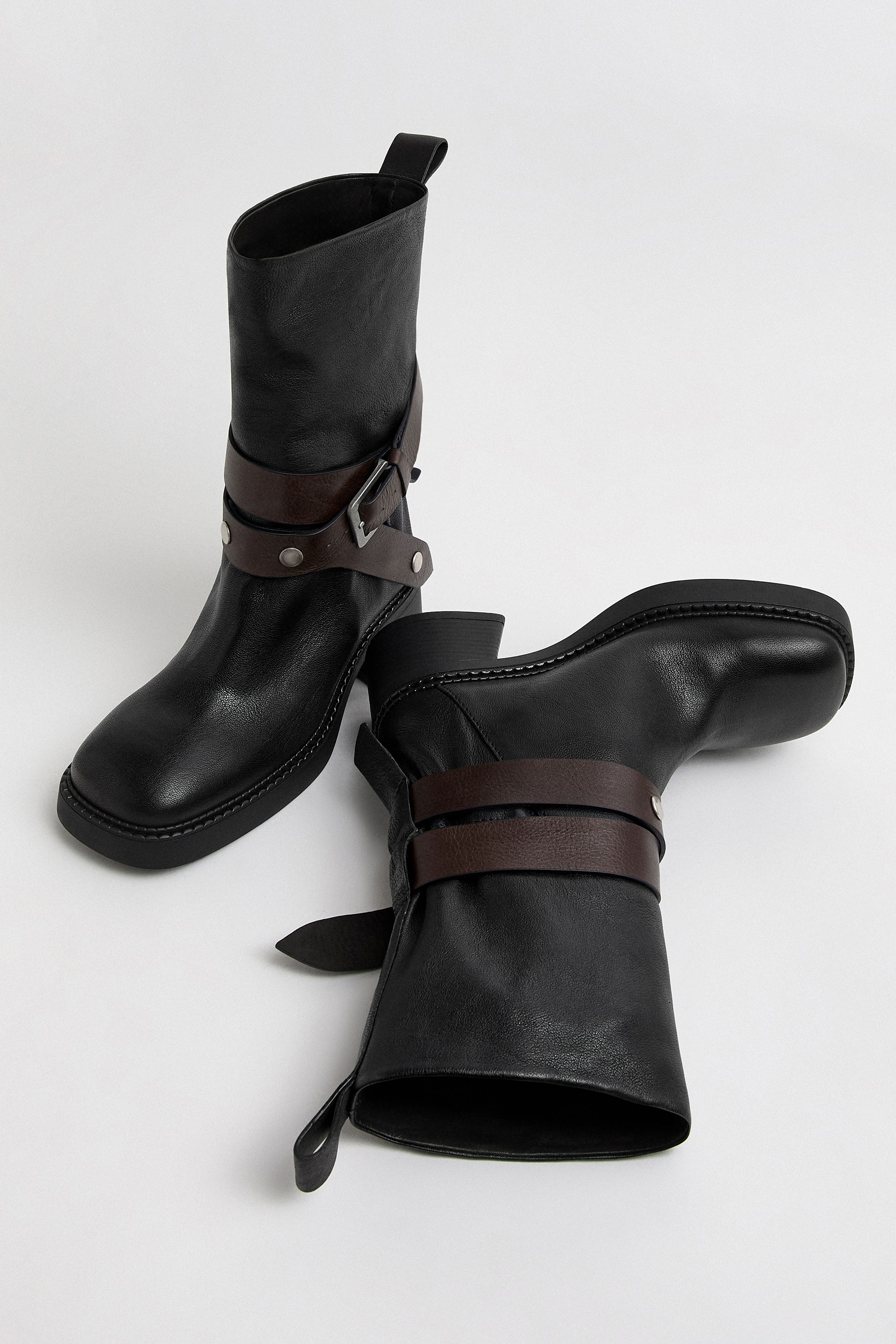 Janina Boots - Black Leather | Miista | Designed & Handmade in Europe