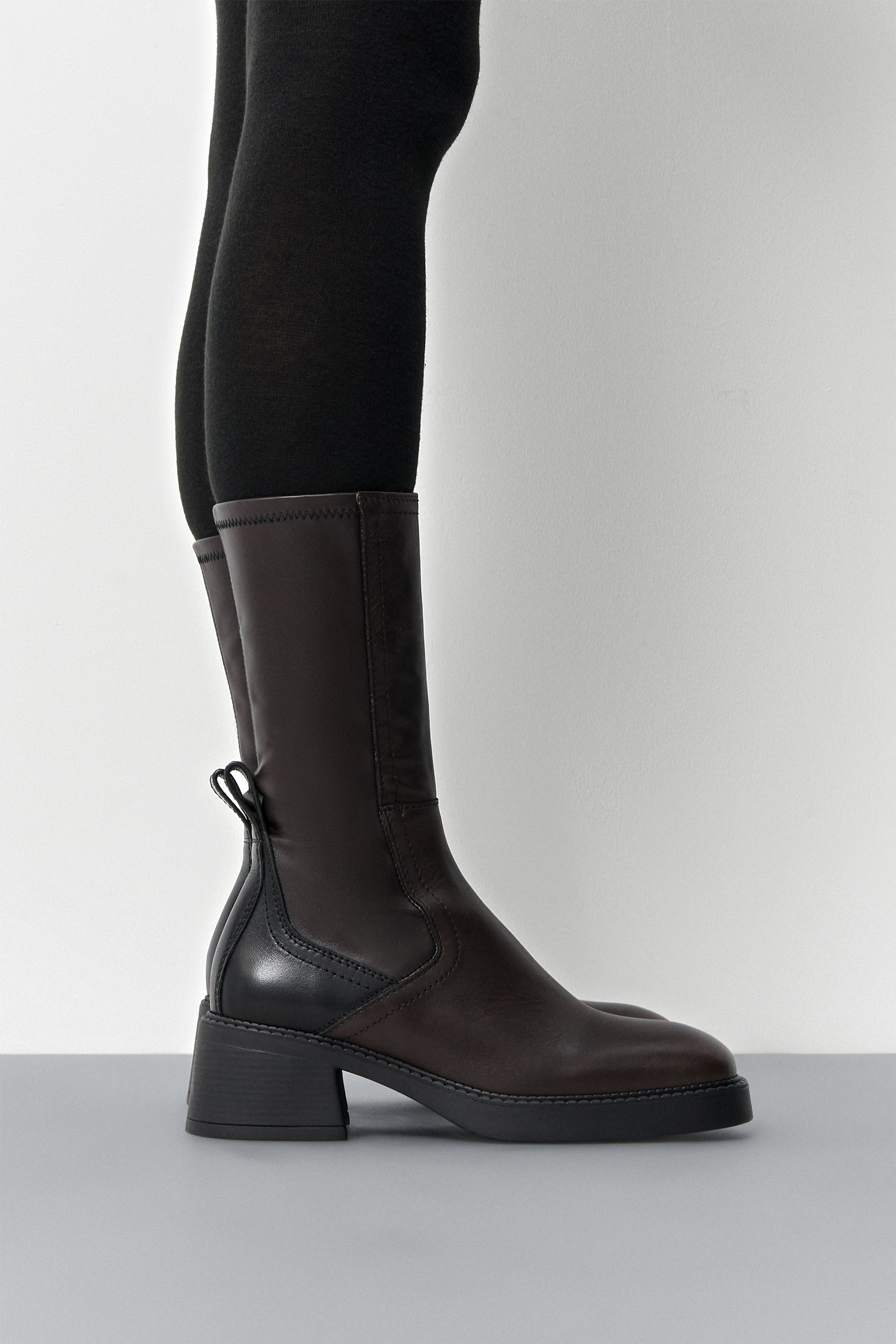 Fabi Black Brown Ankle Boots | Miista | Designed & Handmade in Europe