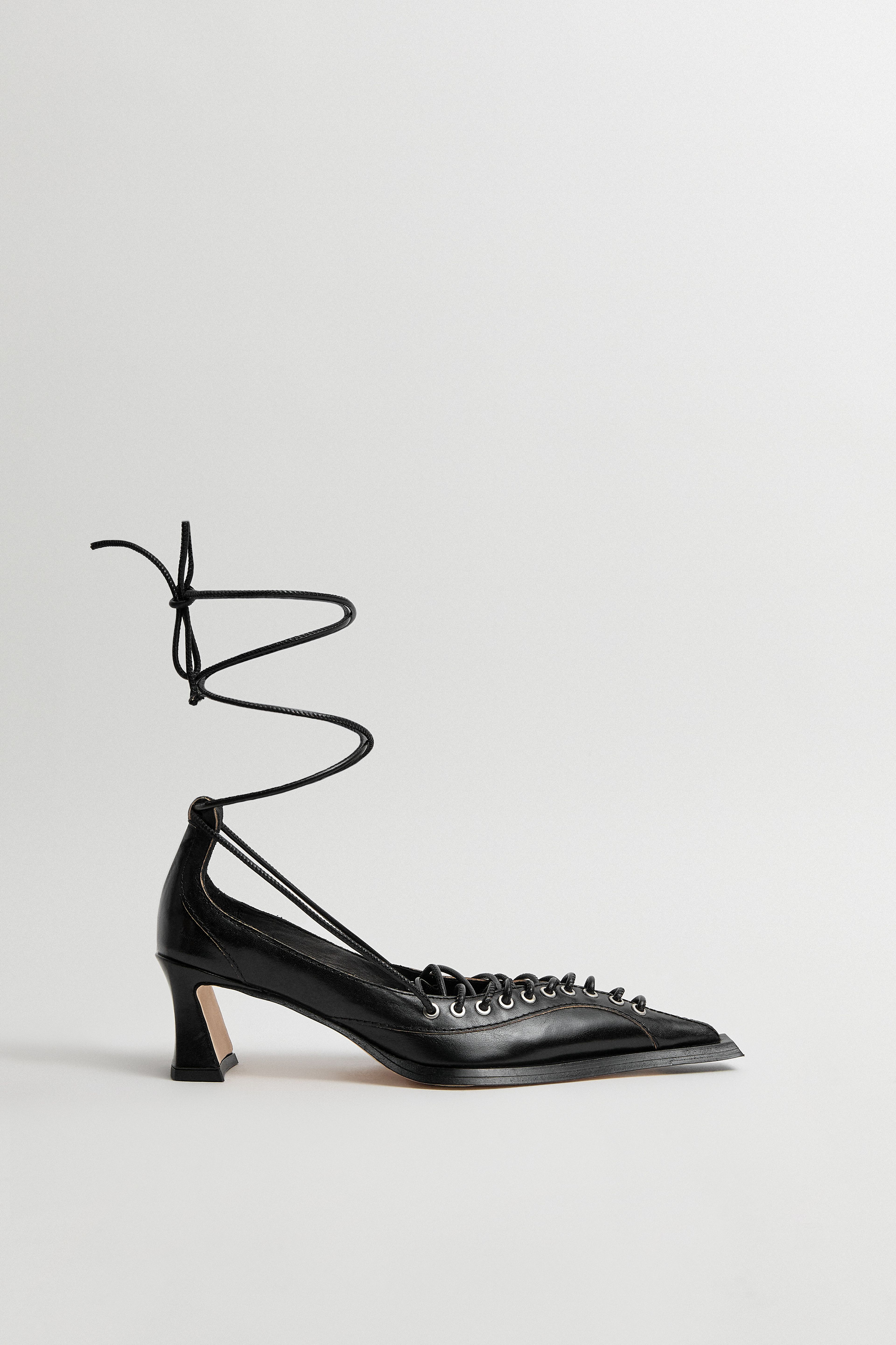 Elika Lace Black Courts | Miista | Designed & Handmade in Europe