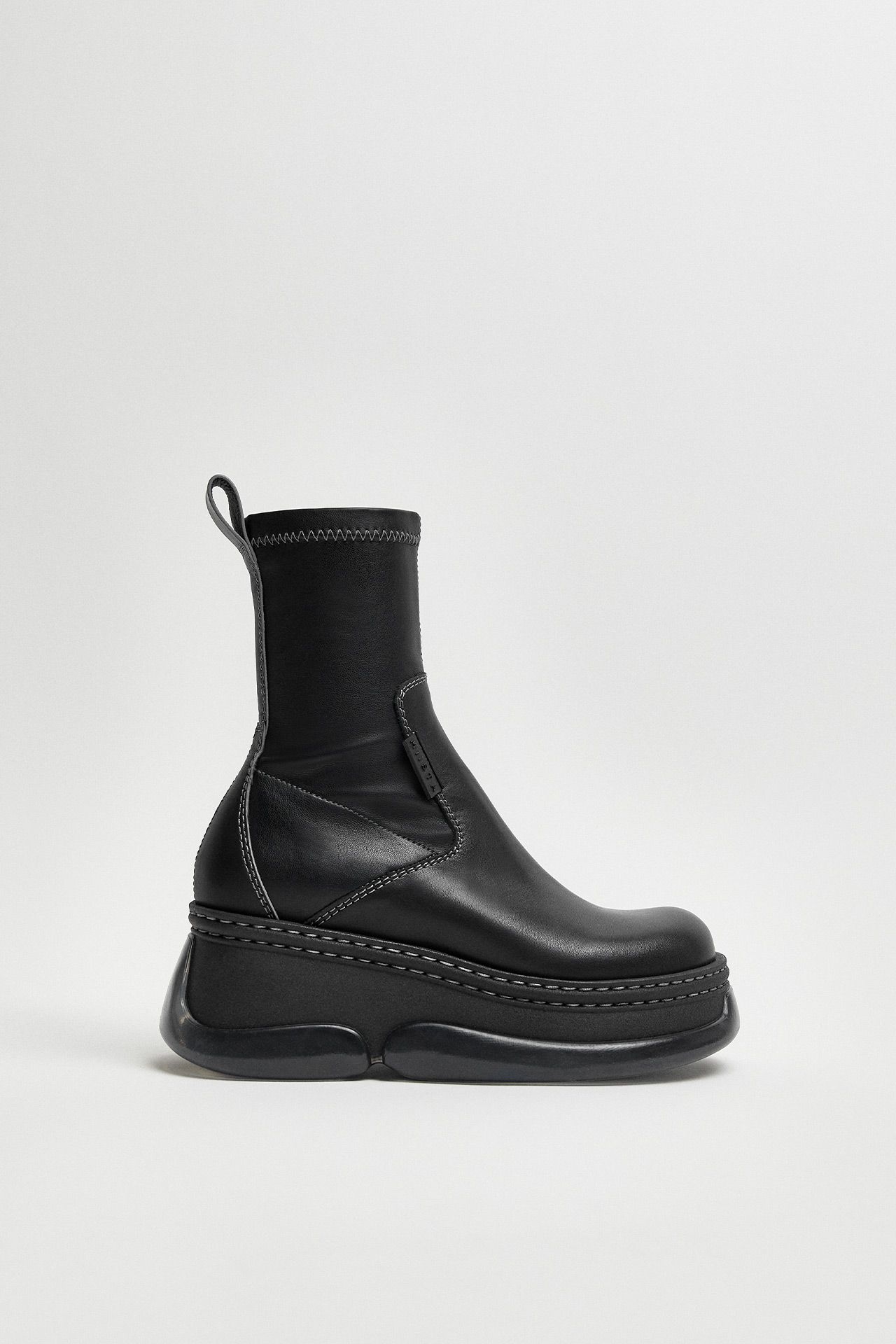 Kattrin Black Grey Ankle Boots | Miista | Designed & Handmade in Europe